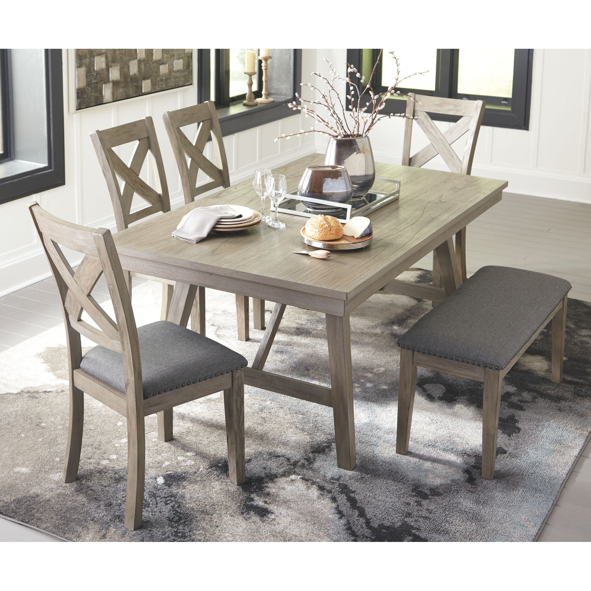 Aldwin Modern Side Chair in Gray - Sturdy Dining Room & Office Chair for Home & Workspace (D617 01) - Perfect for Small Spaces, Kitchen Nooks & Conference Rooms