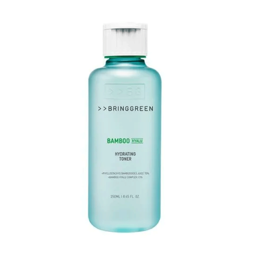 BRING GREEN Bamboo Hyalu Hydrating Toner 250ml - Soothing Facial Toner with Hyaluronic Acid for Dry & Sensitive Skin | Hydrating & Refreshing for Daily Skincare Routine