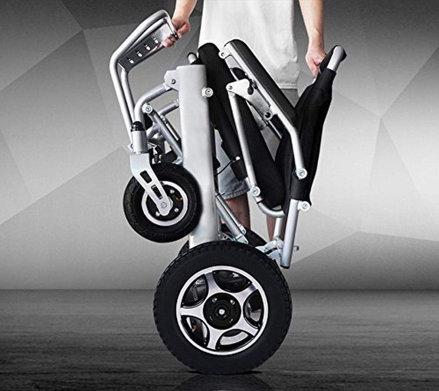**Foldable Heavy Duty Electric Wheelchair for Adults - FAA Approved Travel Safe Power Wheelchair (Black) | Ideal for Air Travel, Outdoor Mobility & Daily Use**