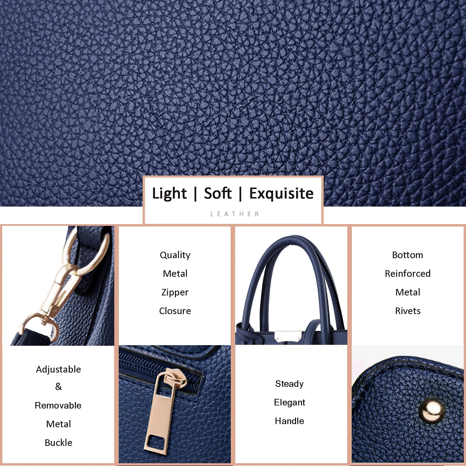 CHICAROUSAL Leather Crossbody Bags for Women - Stylish Tote & Shoulder Purse for Work & Travel