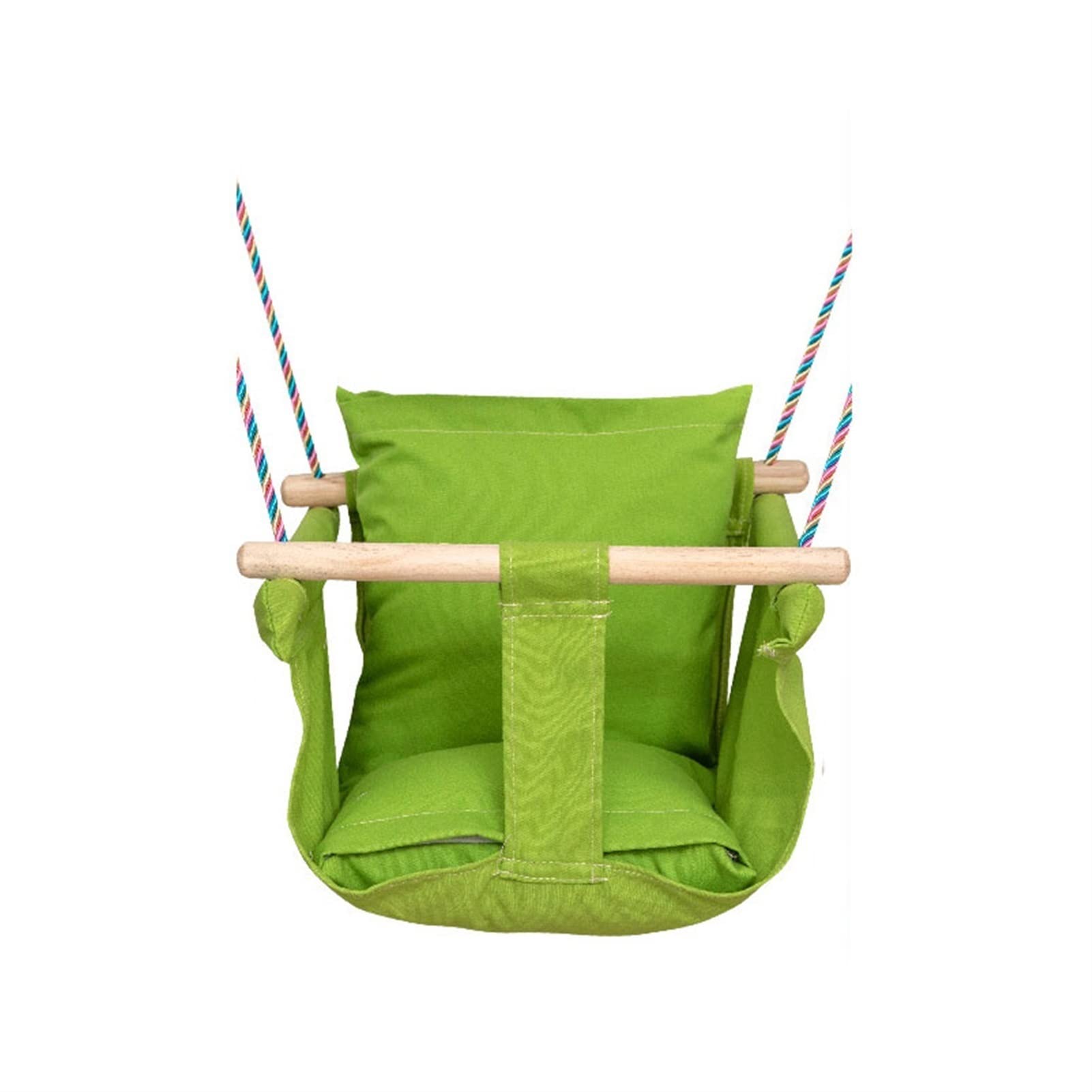 Baby Swing Seat for Kids - Indoor & Outdoor Hanging Chair with Stand for Playground, Backyard, Porch, and Tree - Green Toddler Swing for Sports, Playtime, and Relaxation