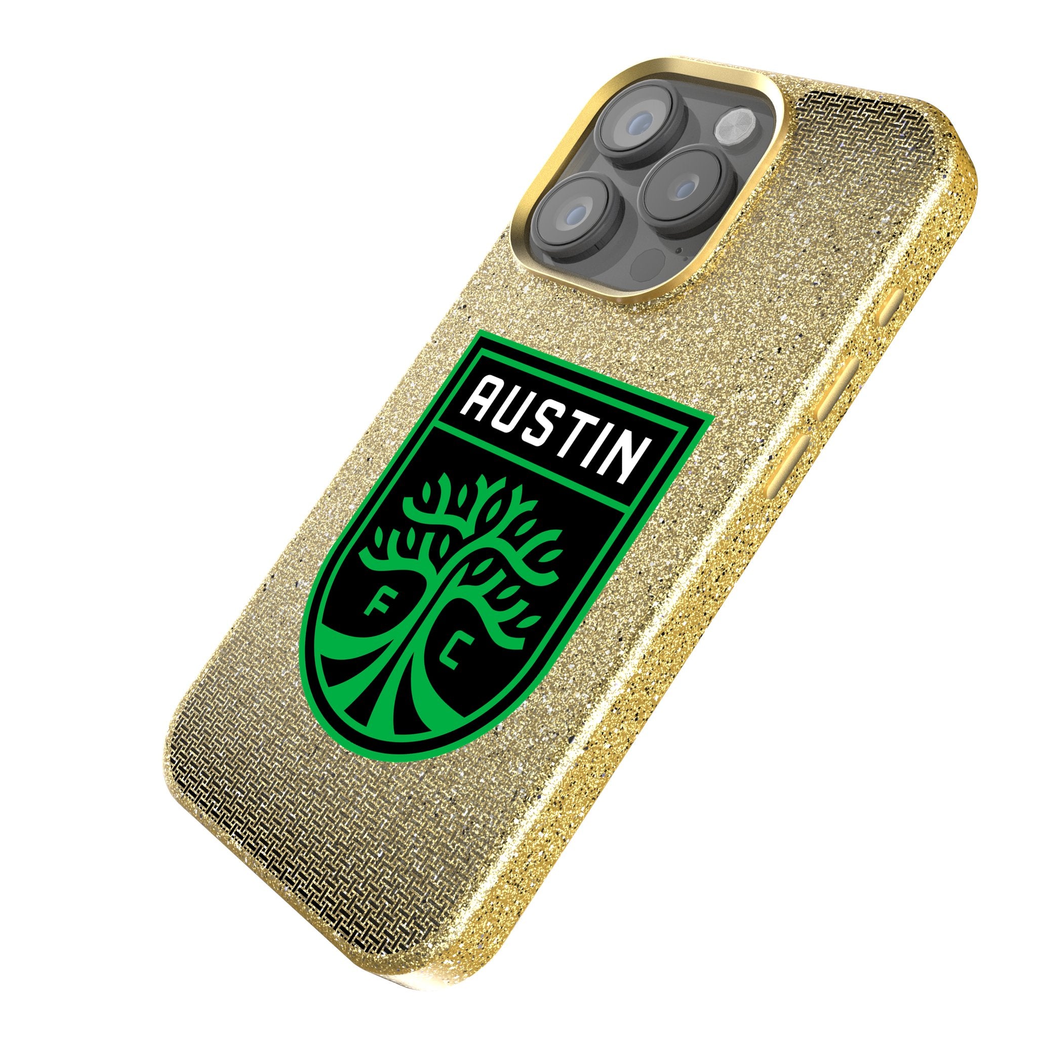 Austin FC Rhinestone Glitter Phone Case for iPhone 14/13/12/11 Pro Max - Stylish Protective Cover for Soccer Fans - Perfect for Match Days & Everyday Use