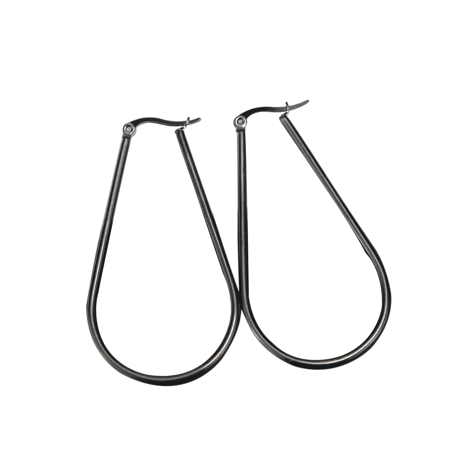 Dsnyu Large Hoop Earrings for Women - High Polish Stainless Steel Fashion Jewelry (30mm, 40mm, 50mm) - Perfect for Parties, Weddings & Everyday Wear