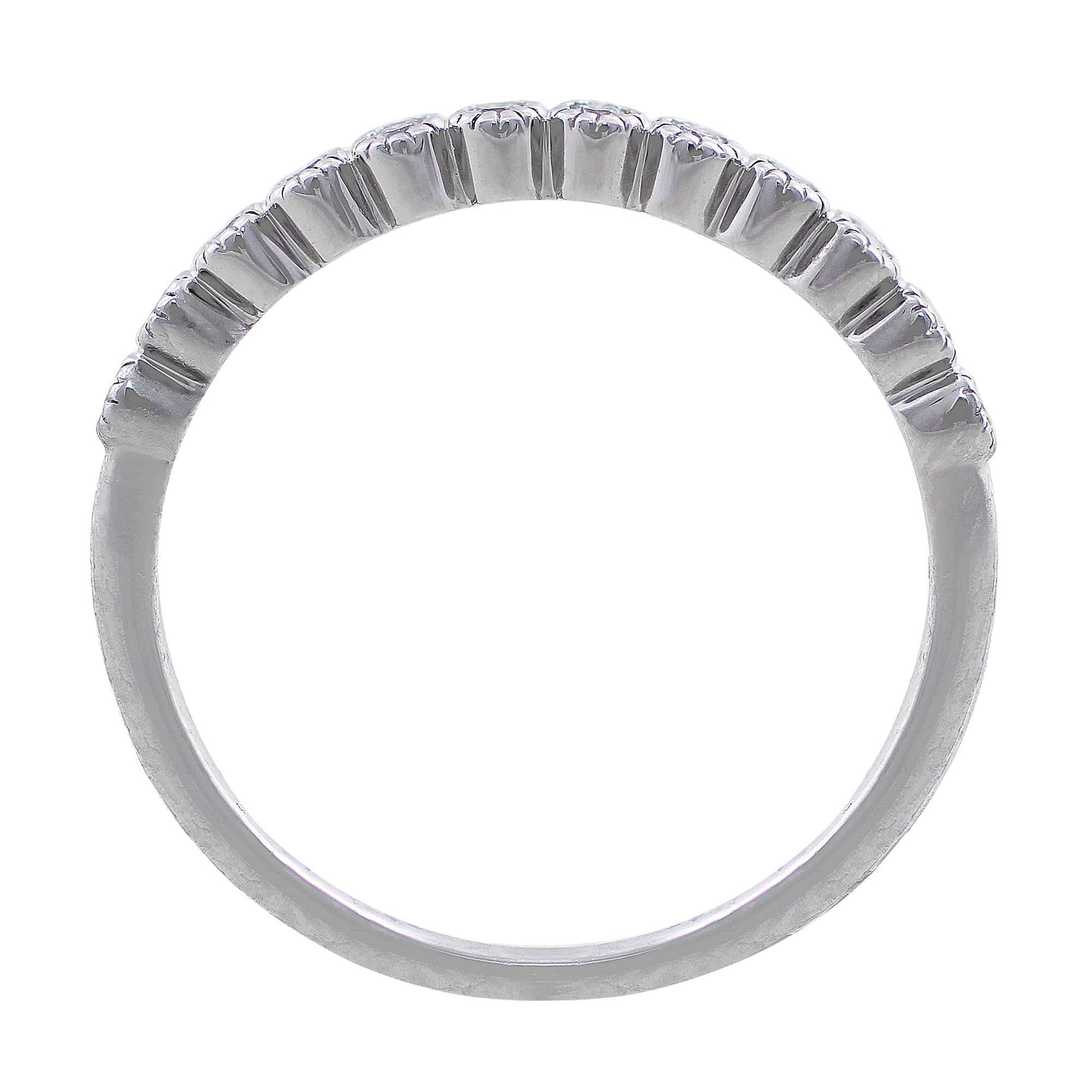 14Kt White Gold Diamond Anniversary Band for Women - Elegant Wedding Ring for Anniversary, Engagement & Special Occasions