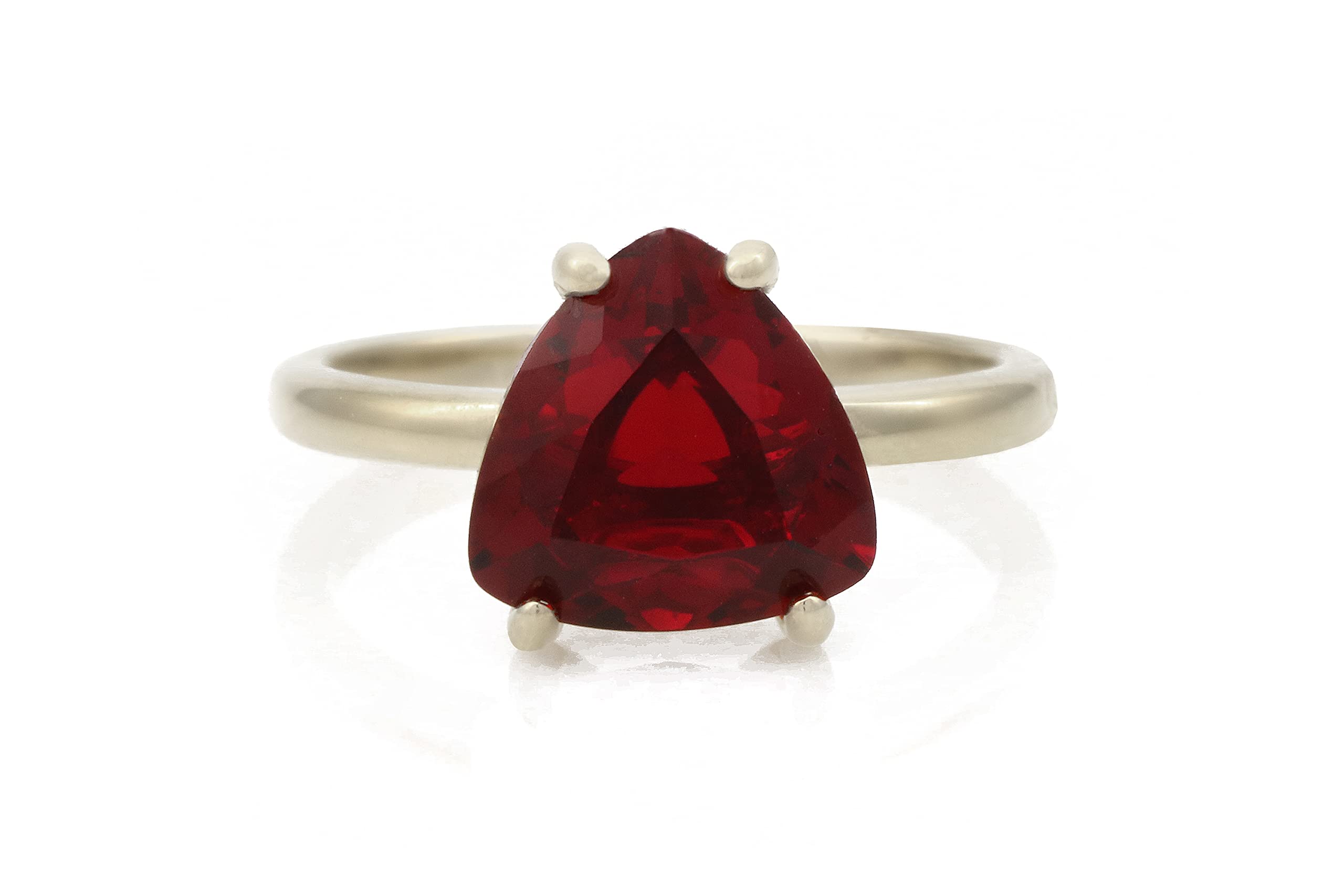 Artisan Garnet Silver Ring - Handmade Jewelry for Women | January Birthstone, Anniversary Gift for Her | Perfect for Engagements & Special Occasions
