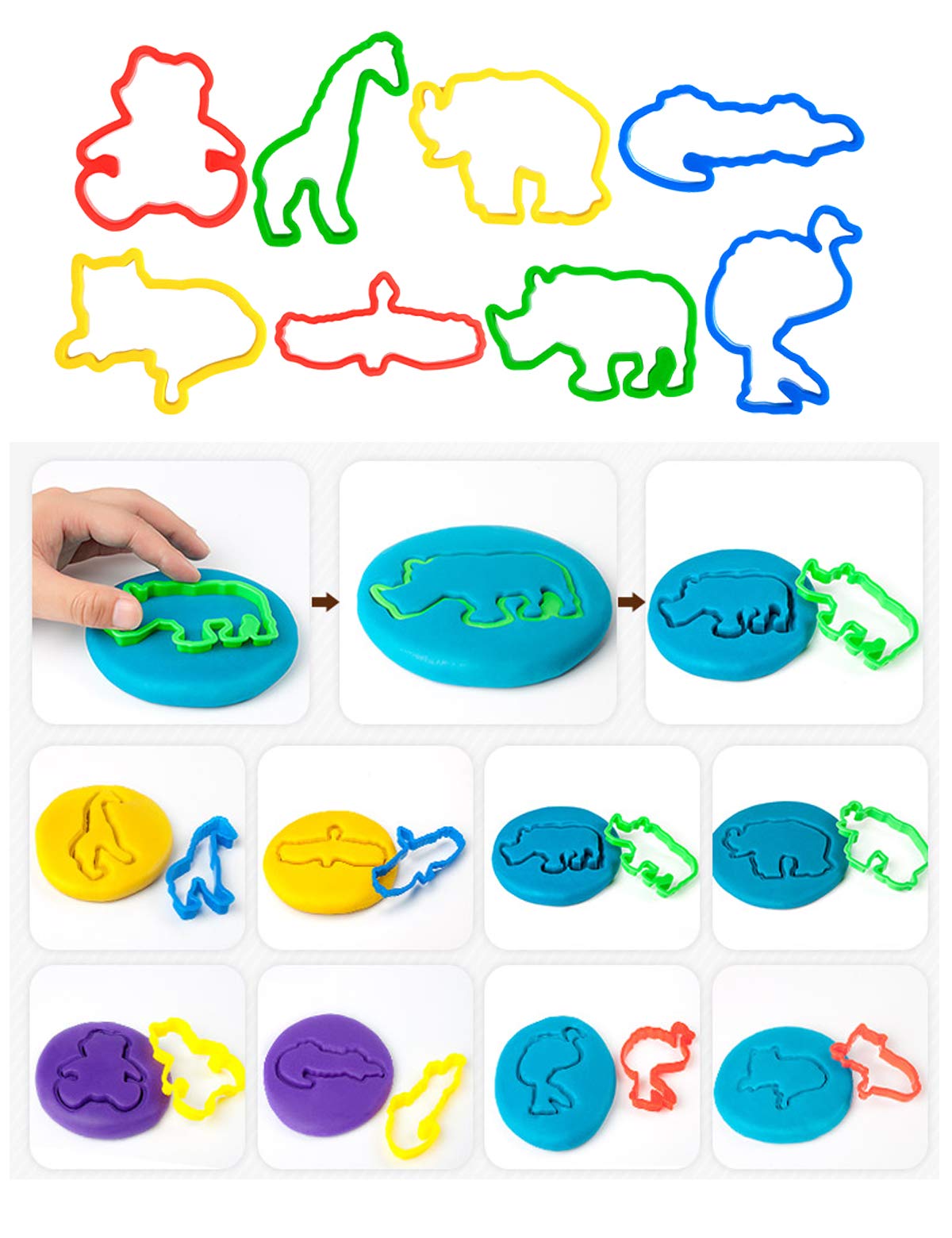 **69Pcs Play Dough Tools Set for Kids - Alphabet, Number & Animal Molds, Rollers, Cutters - Creative Clay Accessories for Learning & Fun (Ideal for Preschool, Homeschool, Sensory Play)**