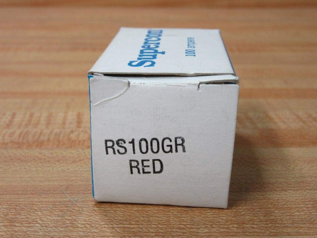 SUPERIOR ELECTRIC RS100GR 100A Test Receptacle Socket - Red Weatherproof Industrial Grade for Electrical Testing & Power Distribution