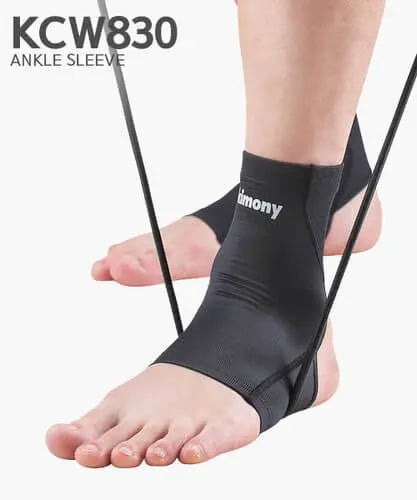 Kimony Compression Ankle Support Brace - Breathable & Adjustable KCW830 (Black) for Running, Basketball & Injury Recovery - Best Ankle Stabilizer for Athletes & Active Lifestyles