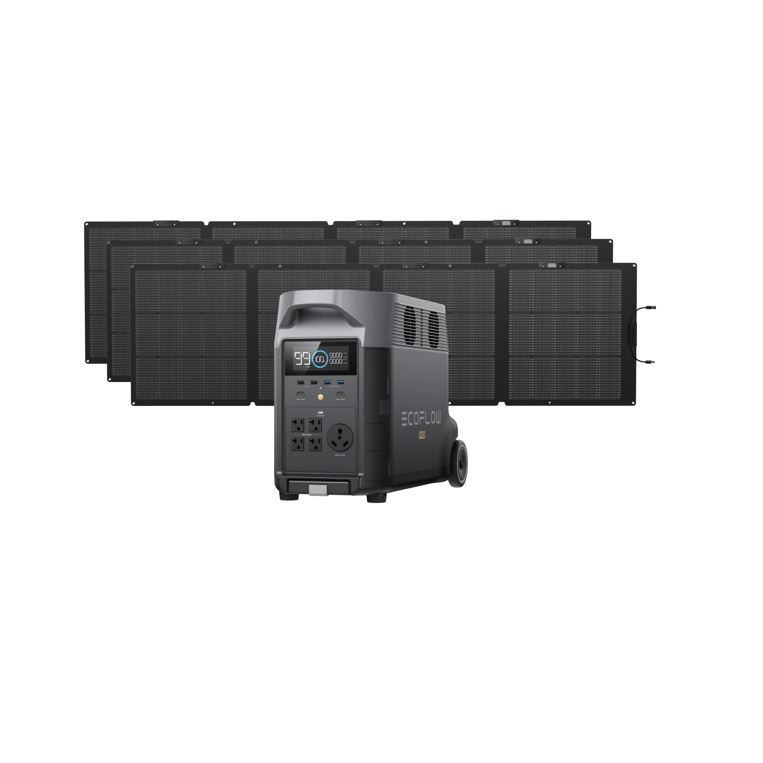 EcoFlow DELTA Pro Portable Solar Generator (PV220W) - Power Your Home, RV, and Outdoor Adventures with Clean Energy