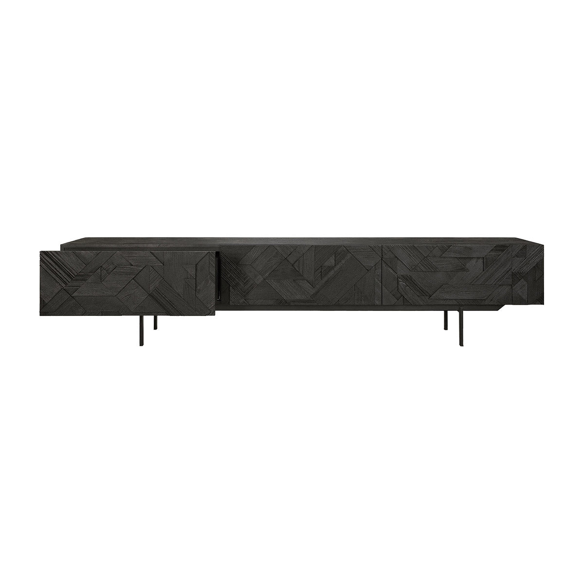 Modern 2-Drawer TV Stand with Graphic Print - Stylish Entertainment Center for Living Room, Bedroom & Home Theater