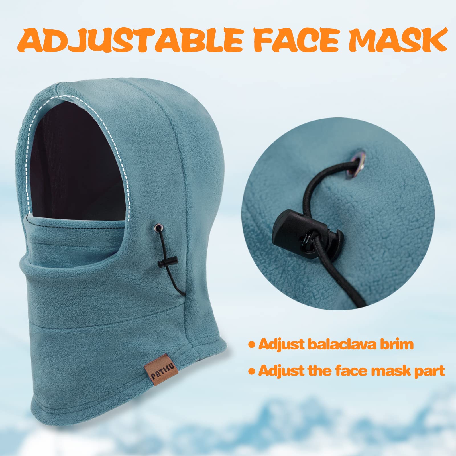 Kids Balaclava Windproof Ski Mask - Winter Face Mask & Neck Warmer for Boys & Girls - Cold Weather Protection for Skiing, Snowboarding & Outdoor Activities