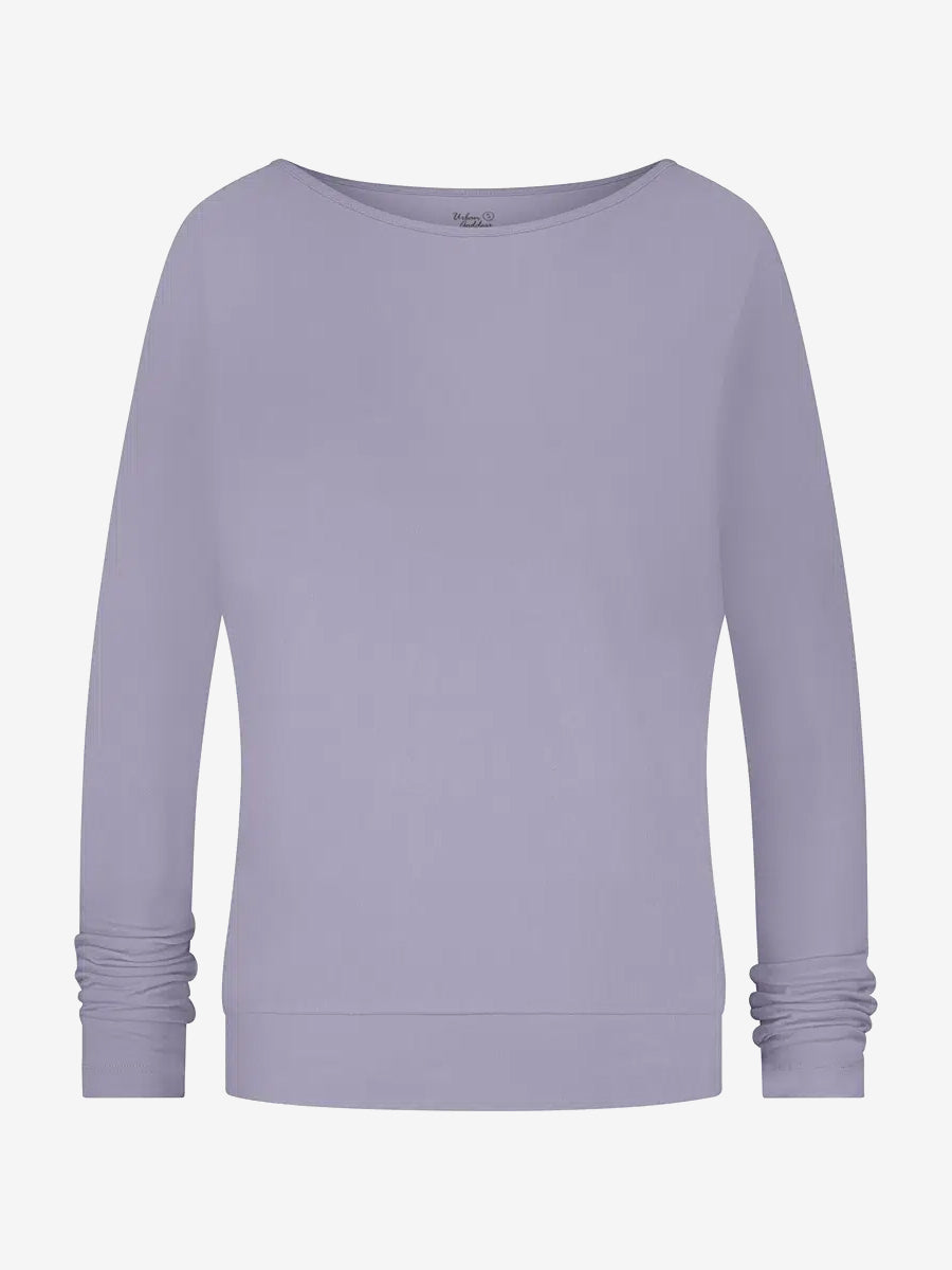 Urban Goddess Budhi Long Sleeve Yoga Top for Women - Breathable Workout Shirt in Lilac | Perfect for Yoga, Pilates & Gym