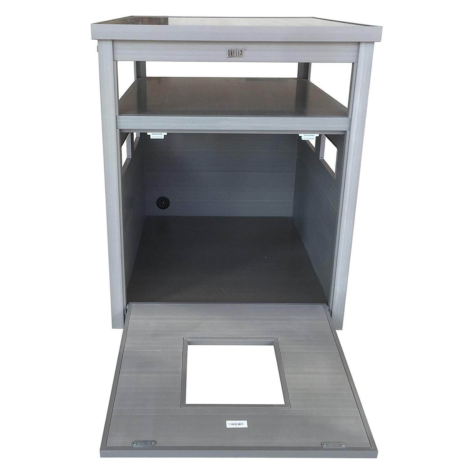 New Age Pet ECOFLEX® Jumbo Cat Litter Box Cover & End Table - Odor Resistant, Moisture Proof Composite Material - 10 Year Warranty - Perfect for Living Rooms & Small Spaces - Discreet Litter Box Enclosure for Home Decor