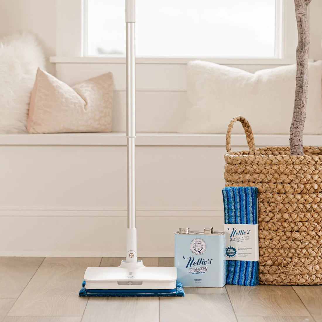 Nellie's All-Natural Floor Cleaner - 0.7 Gallon Bulk Tin | Eco-Friendly Hardwood & Tile Floor Care Solution | Perfect for Homes, Offices & Commercial Spaces