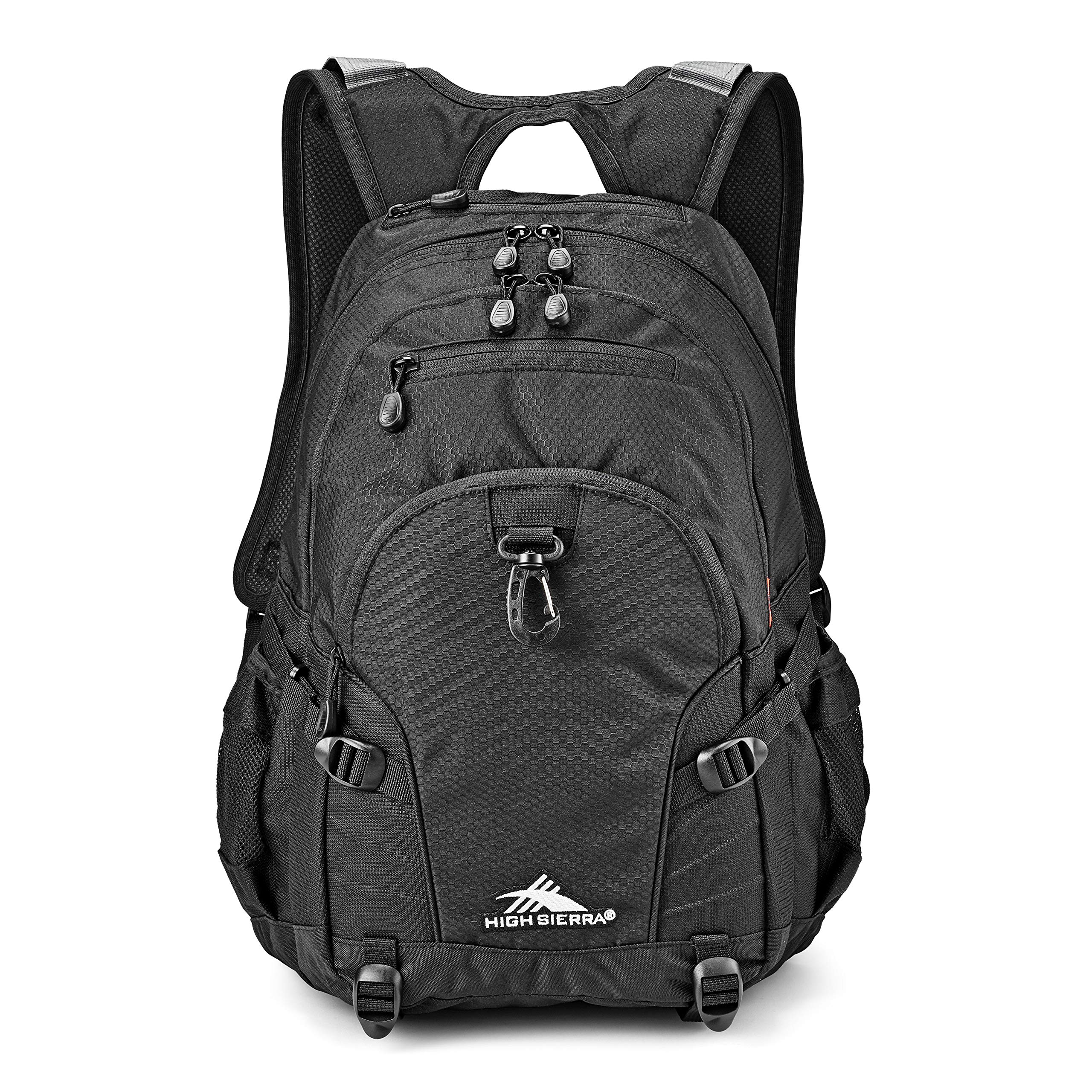 High Sierra Loop Backpack - Durable Travel & Work Laptop Backpack with Tablet Sleeve - Perfect for Commuting, School & Outdoor Adventures - One Size, Black