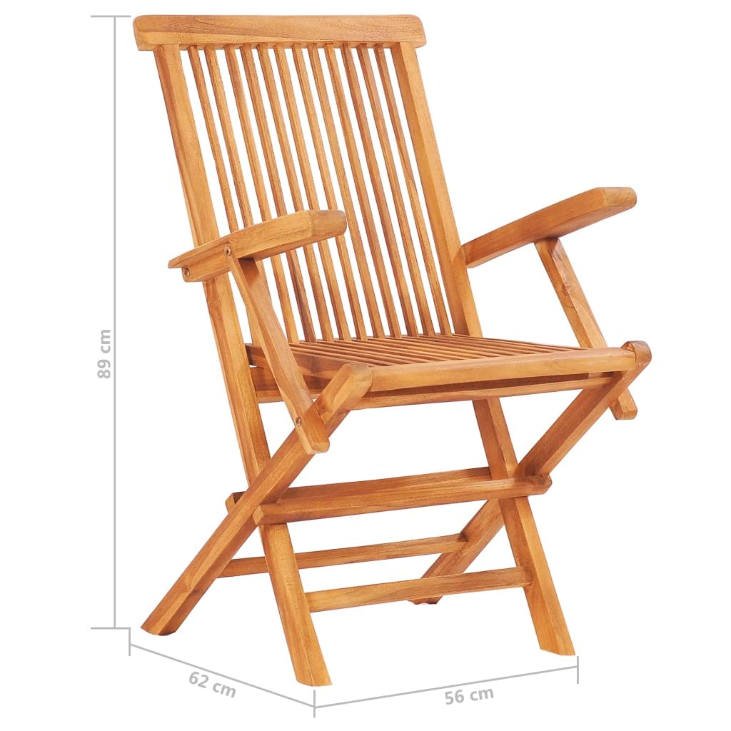 Premium 7-Piece Teak Wood Folding Patio Dining Set - Weather-Resistant Outdoor Furniture for Garden, Backyard, Terrace, Porch & Poolside (Table + Chairs) | Perfect for Al Fresco Dining & Outdoor Entertaining