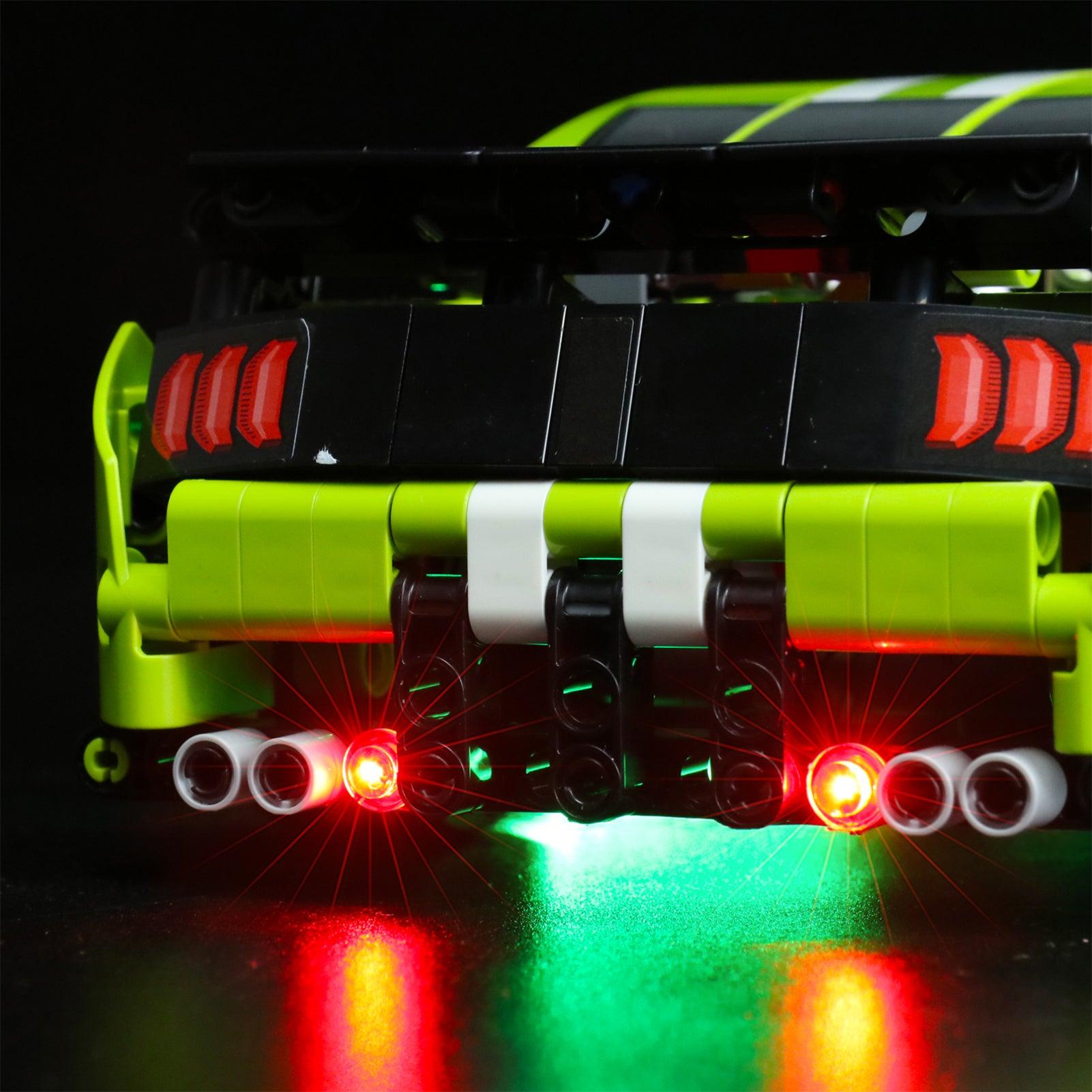 Best Light Kit for Lego Speed Champions Ford Mustang GT500 Shelby 42138 – DIY LED Lighting Set for Model Cars – Perfect for Display, Gifts & Nighttime Showcase