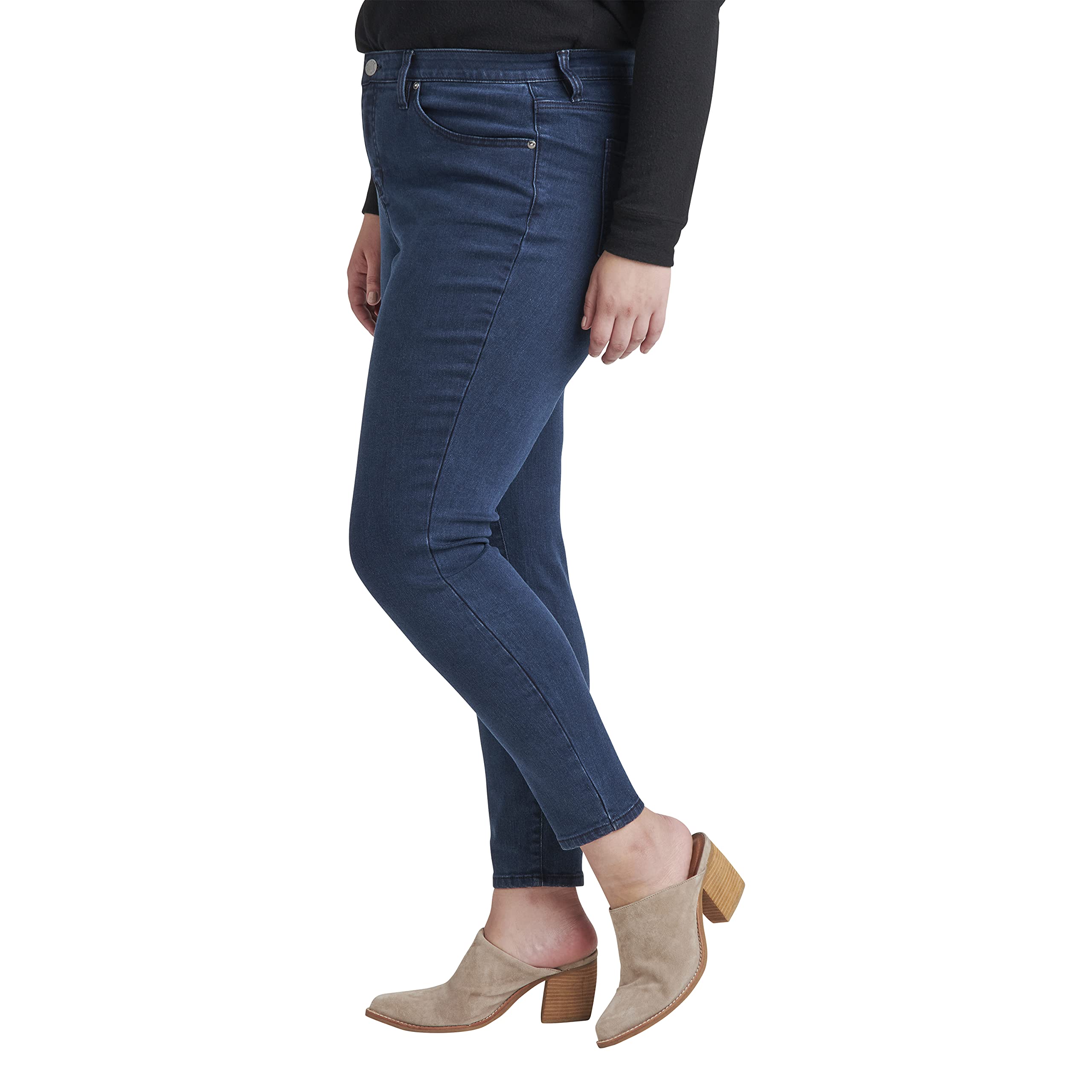 **Jag Jeans Women's Plus Size Cecilia Mid Rise Skinny Jeans – Stretch Denim, Comfort Fit, Trendy Style – Perfect for Casual Wear, Office Outfits & Night Out**