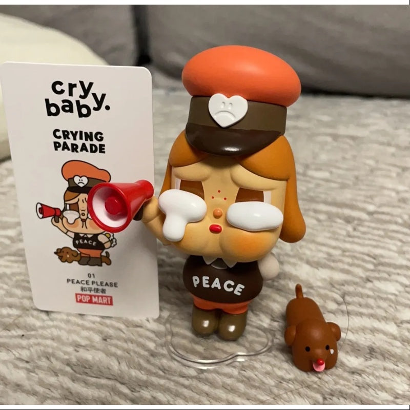 Crybaby Crying Parade Series PEACE PLEASE - Kawaii Anime Merch for Collectors | Perfect for Room Decor, Gift Giving & Anime Conventions