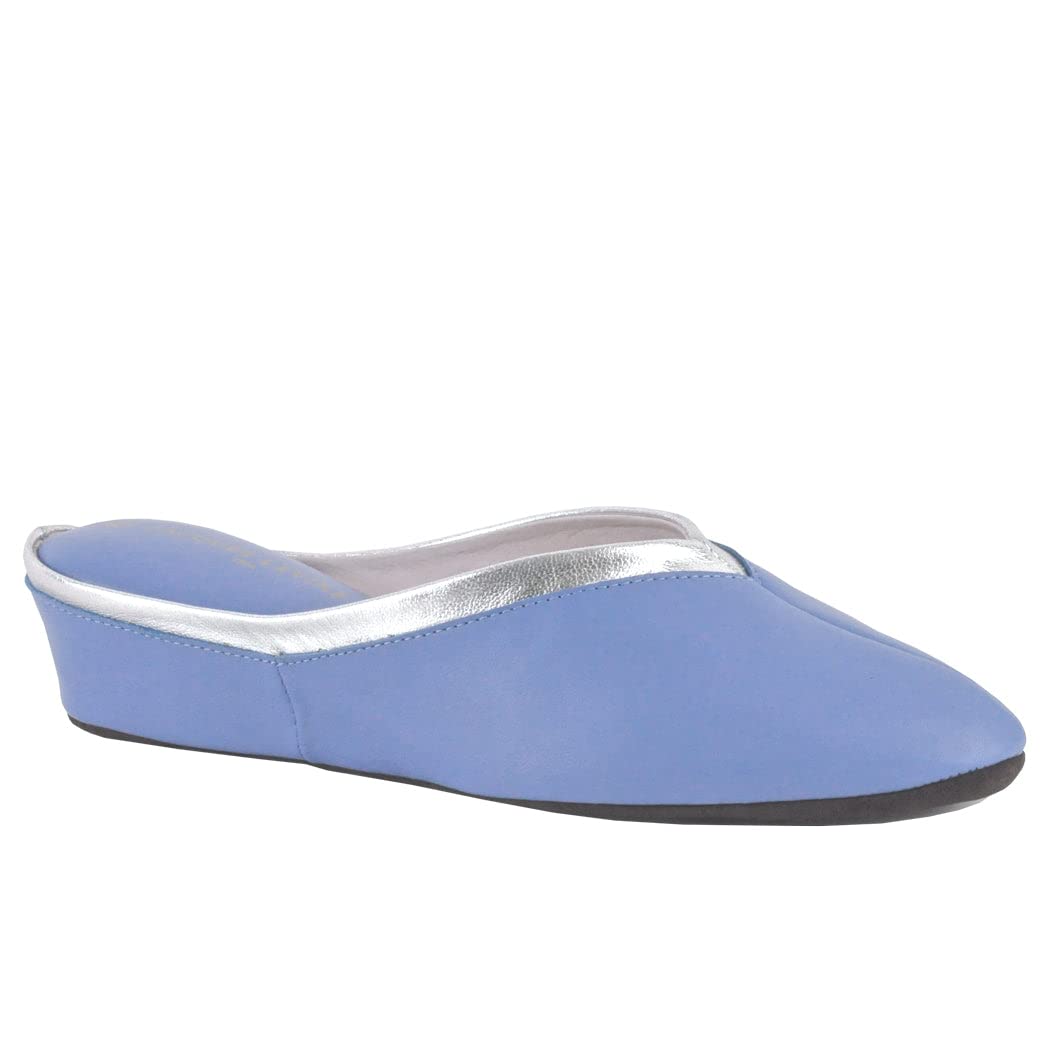 Jacques Levine #4640 Women's Pastel Slippers - Soft & Comfortable House Shoes for Relaxing at Home, Spa Days & Cozy Evenings
