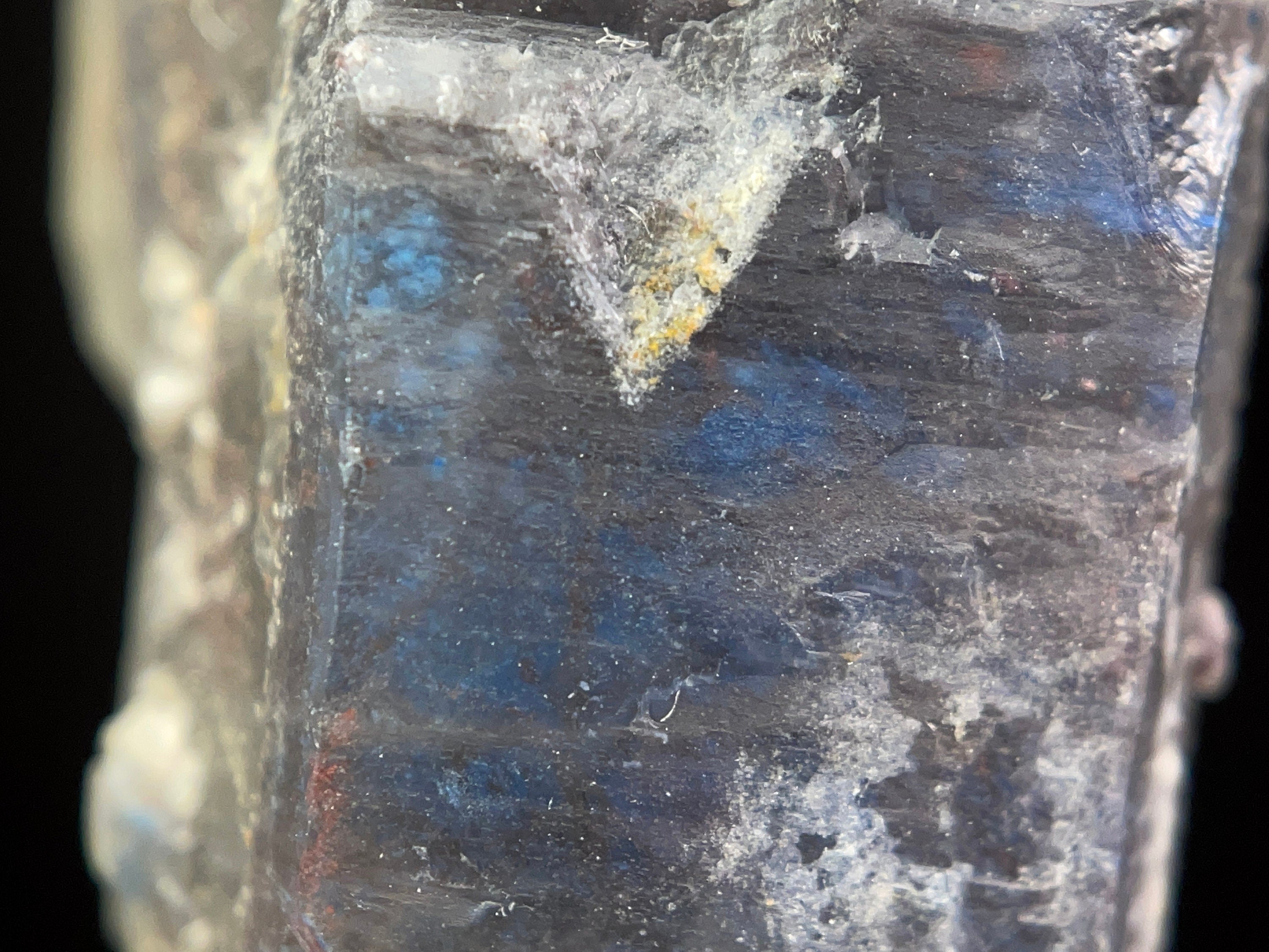 PAPAGOITE in QUARTZ Raw Crystal with HEMATITE - Rare Metaphysical Healing Stones for Meditation, Energy Work & Spiritual Growth (46417)