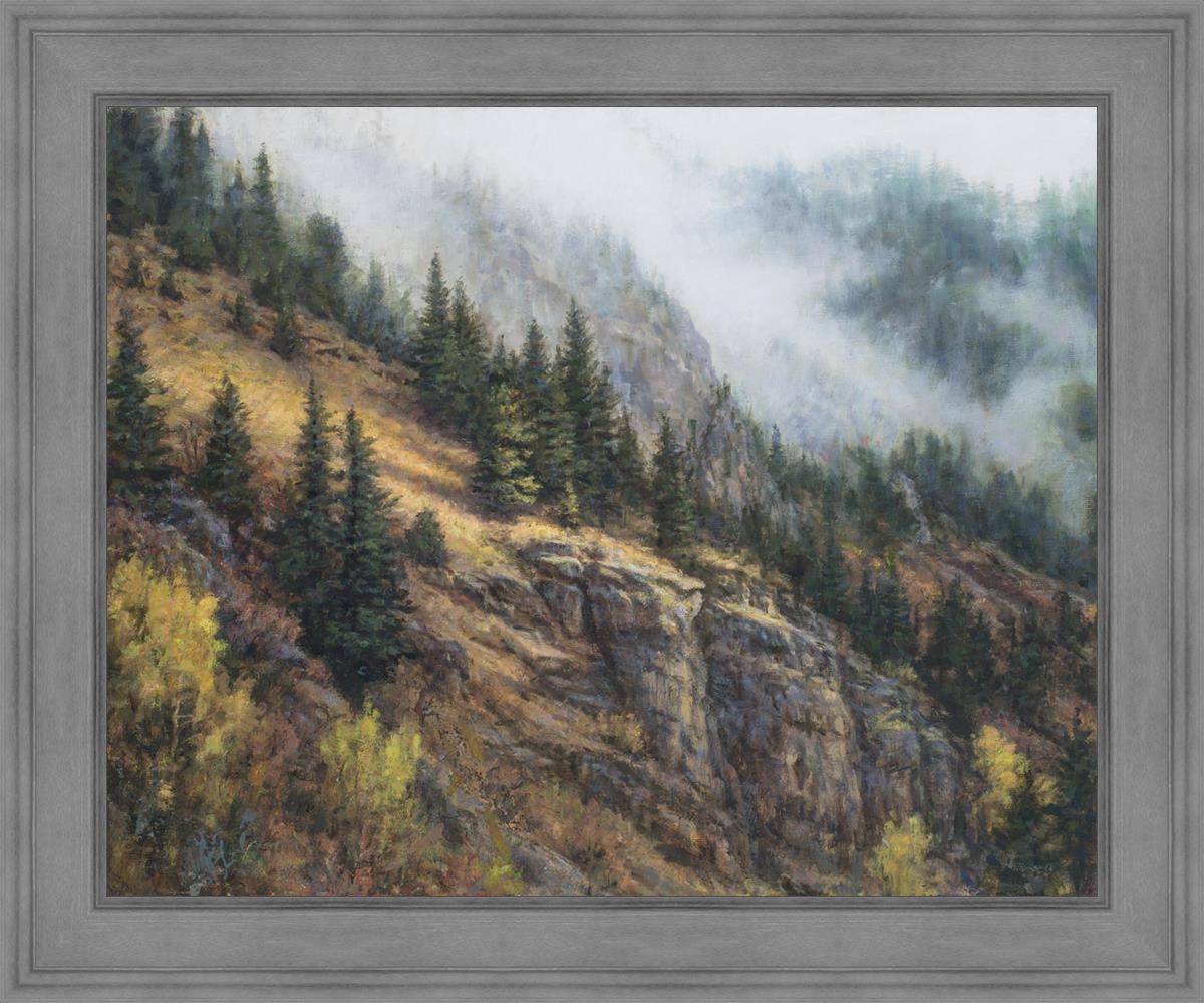 Mountain Poetry By Leon Parson - Inspirational Landscape Art Print for Home & Office Decor - Perfect for Living Rooms, Bedrooms & Gifts