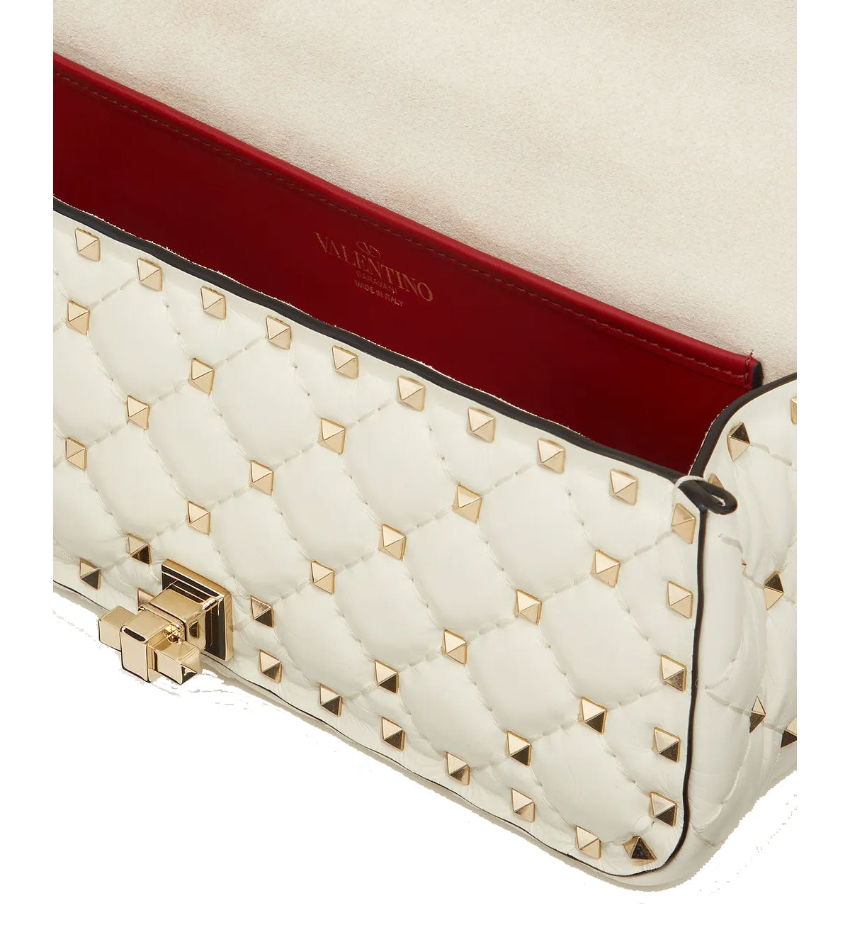 Ivory Spike Baguette Bag - Stylish Shoulder Purse for Women | Perfect for Parties, Date Nights & Evening Events