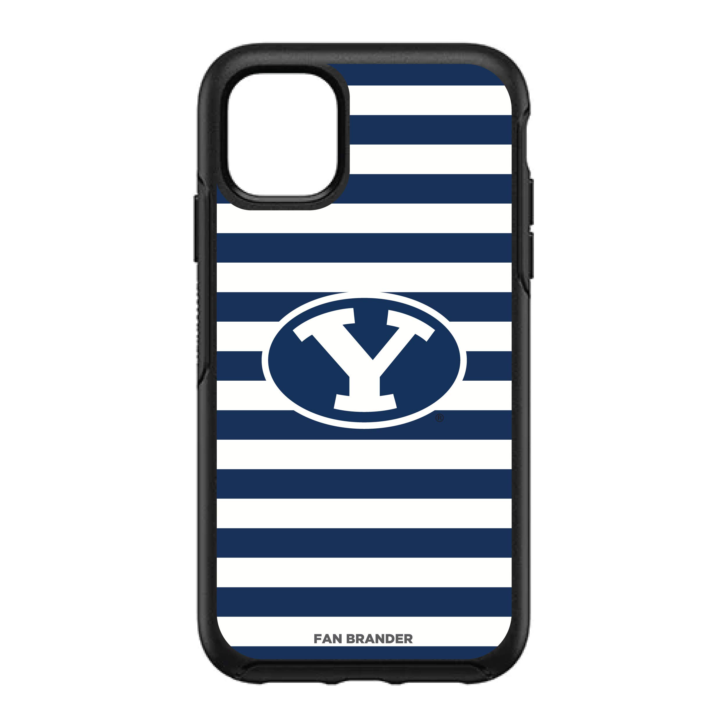NCAA OtterBox Symmetry Phone Case Compatible with Apple iPhone - Durable Protective Cover with Stripes Design for Sports Fans & Everyday Use
