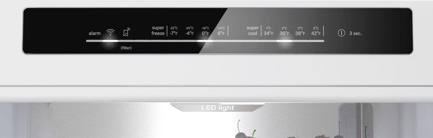 Bosch 500 Series 24 Inch Freestanding Bottom Freezer Refrigerator - Stainless Steel, Easy Clean, Energy Efficient | Perfect for Kitchens, Apartments & Open Floor Plans