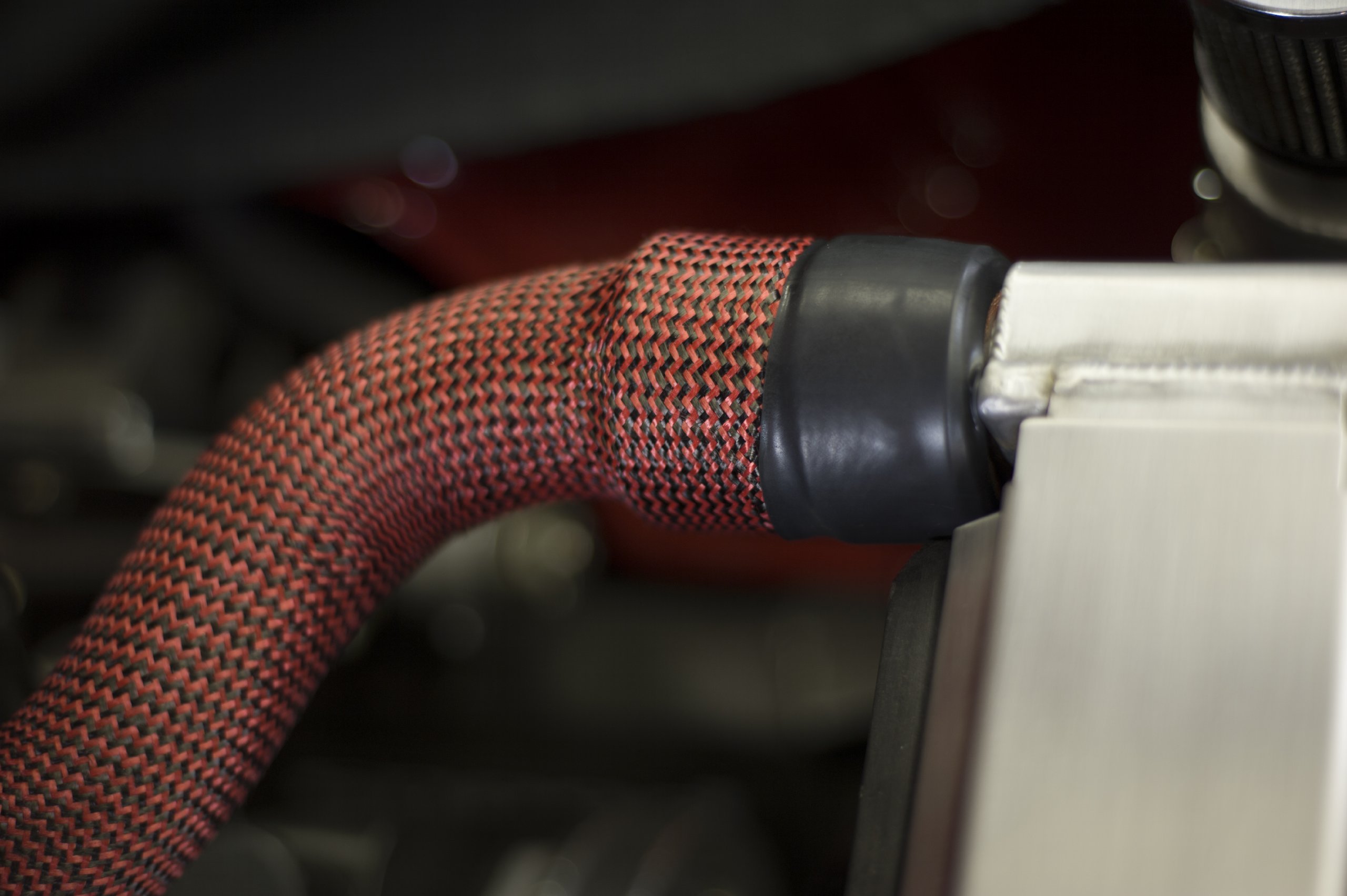 Carbon Fiber Small Block Radiator Hose - 18