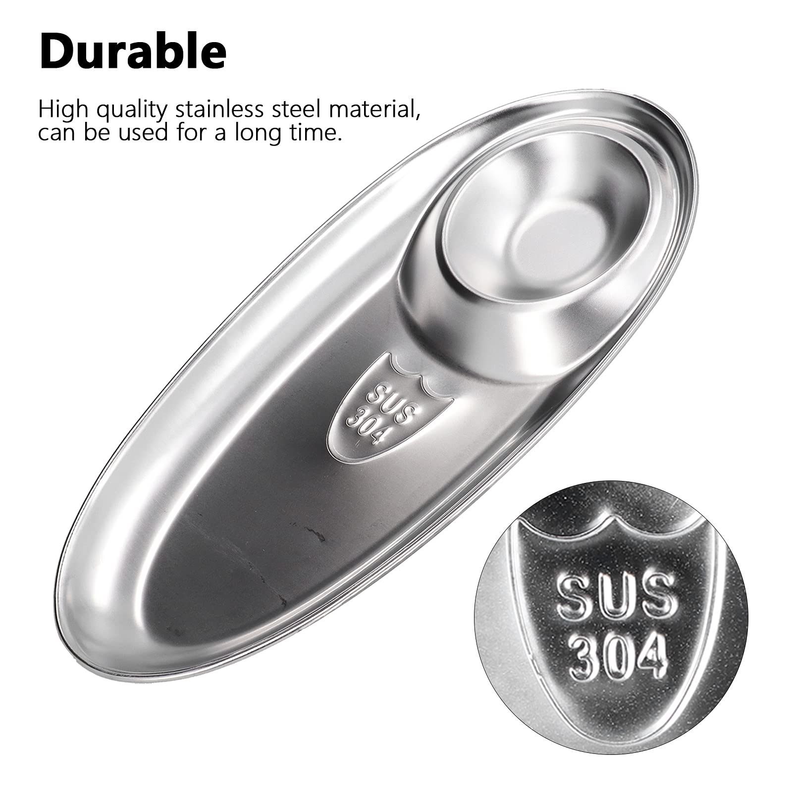 Stainless Steel Snack Plate - 304 Safe & Stable French Fries Dish for Camping, Outdoor Picnics, and Sugar Storage | Perfect for Camping Trips, BBQs, and Party Snacks