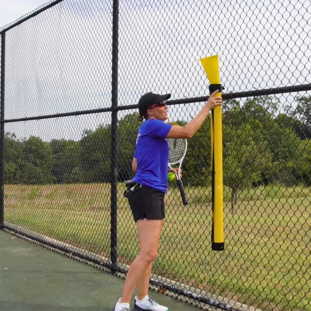 **Tennis Masterpro Ball Tube with Shoulder Strap - 21 Tennis Balls for Easy Pickup & Storage | Perfect for Practice, Training & Court Cleanup**