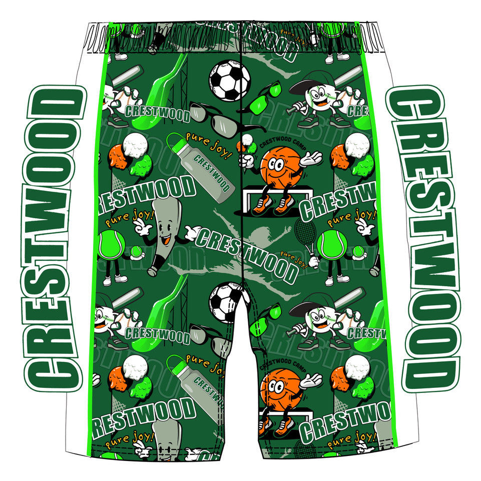 Boys & Mens Crestwood Camp Shorts - Comfortable Quick-Dry Outdoor Hiking & Casual Wear for Summer Activities