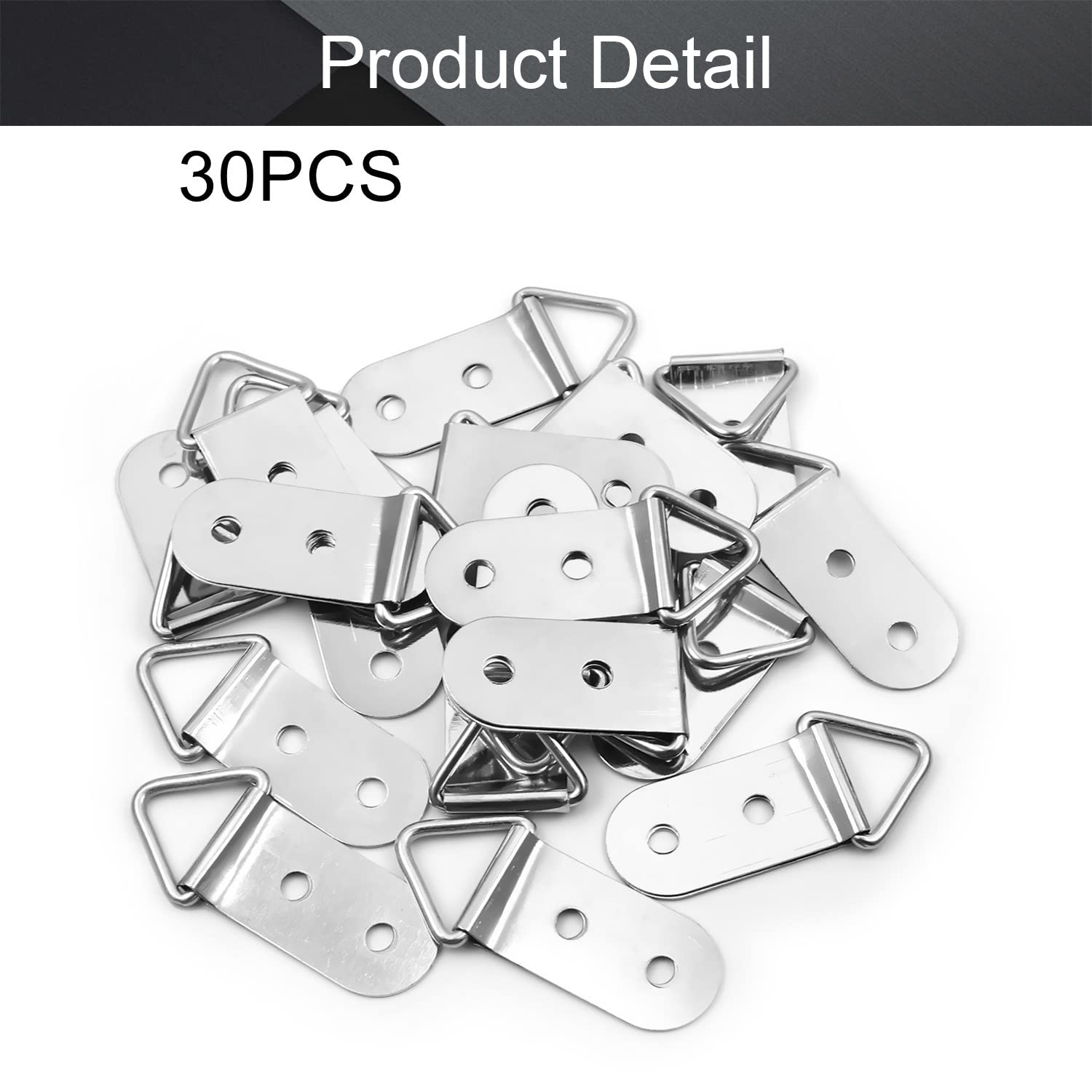 MroMax 30PCS Silver Ring Frame Buckles 1.57