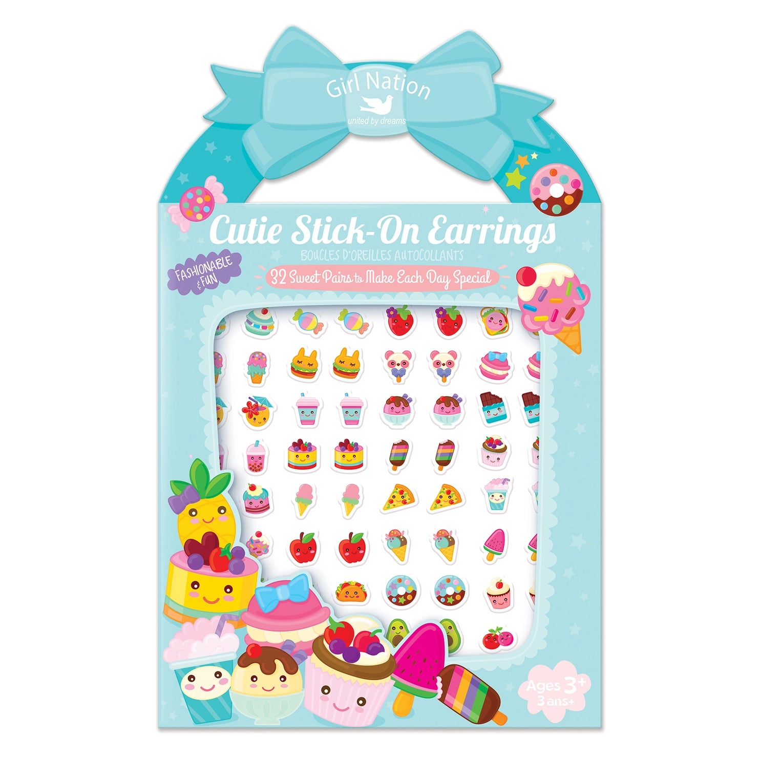 Cutie Stick On Earrings - Adhesive Non-Piercing Ear Jewelry for Women & Girls | Perfect for Parties, Weddings & Everyday Wear