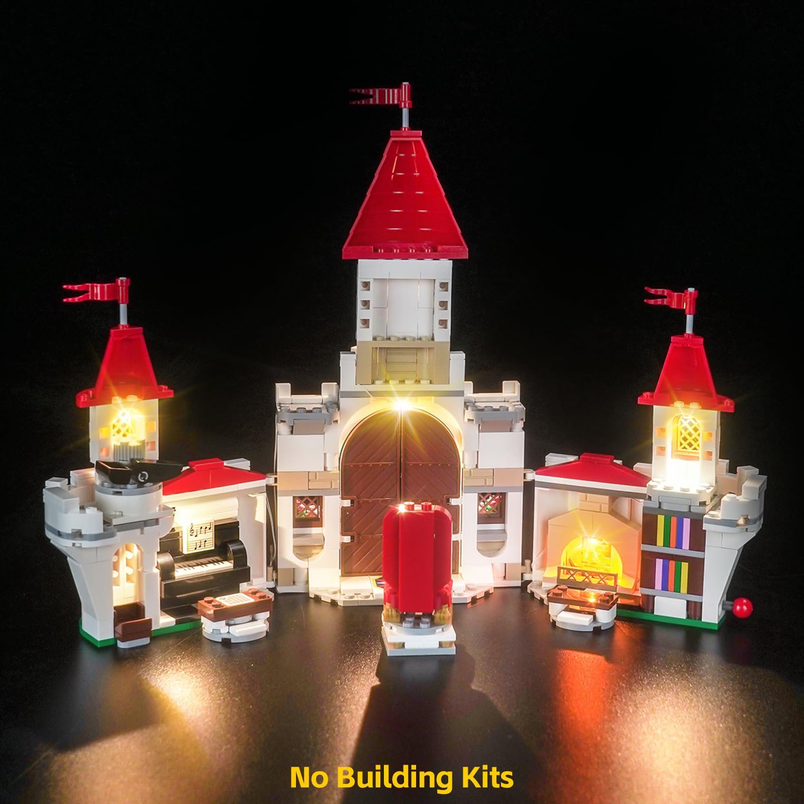 LED Light Kit for Lego 71435 Peach's Castle Showdown with Roy - Compatible Lighting Decoration Set for Creative Building Toys | Perfect for Display & Nighttime Play
