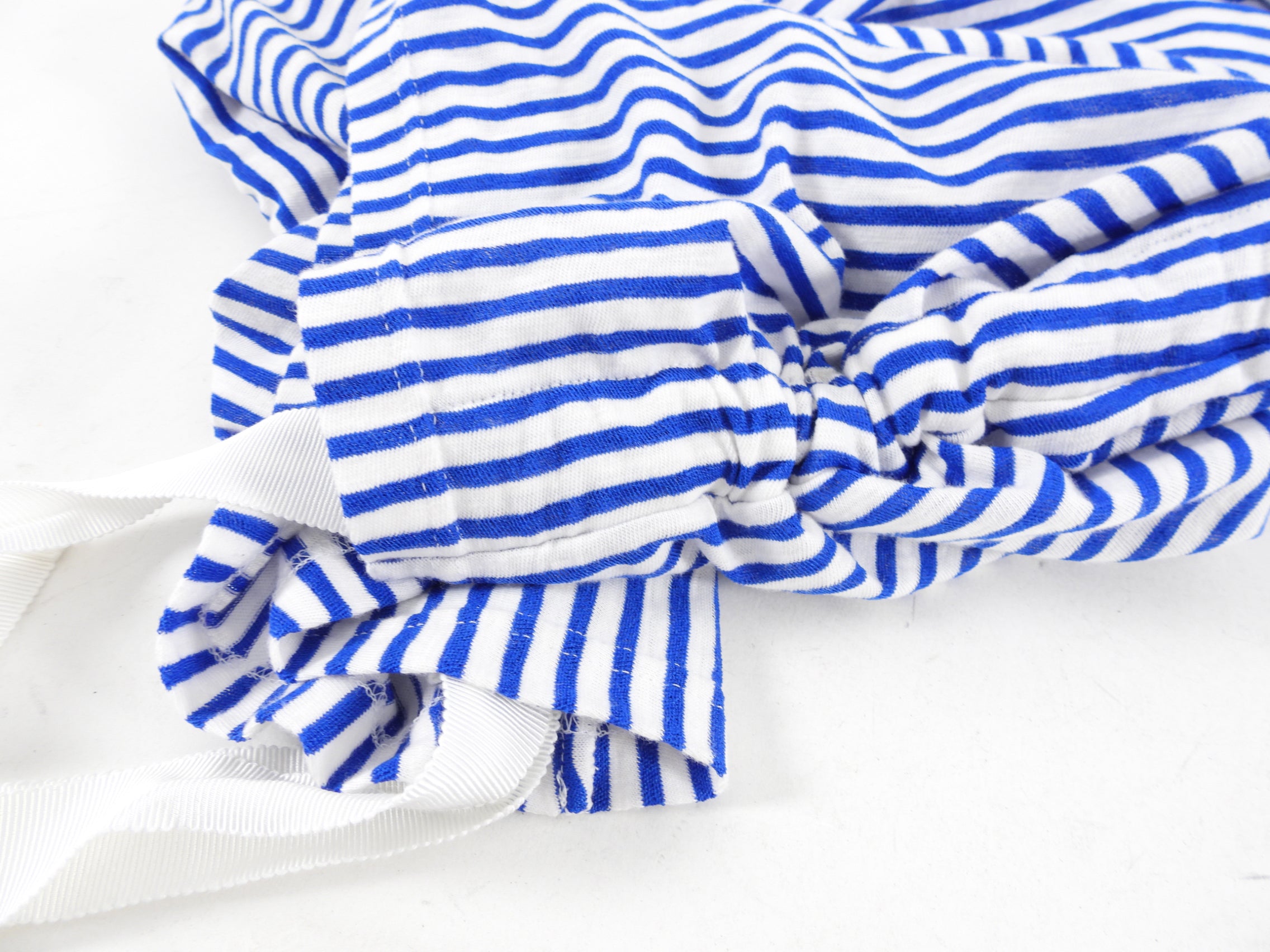 Chanel 19C Blue & White Striped Coco Dress - Size FR40 / Medium - Perfect for Summer Parties & Luxury Fashion Events