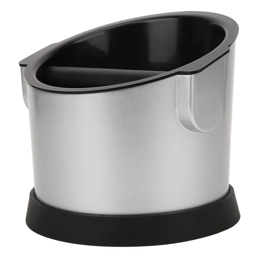 Premium Stainless Steel Coffee Knock Box with Non-Slip Base - Professional Espresso Accessory for Home Baristas | Perfect for Kitchen Countertops & Coffee Stations
