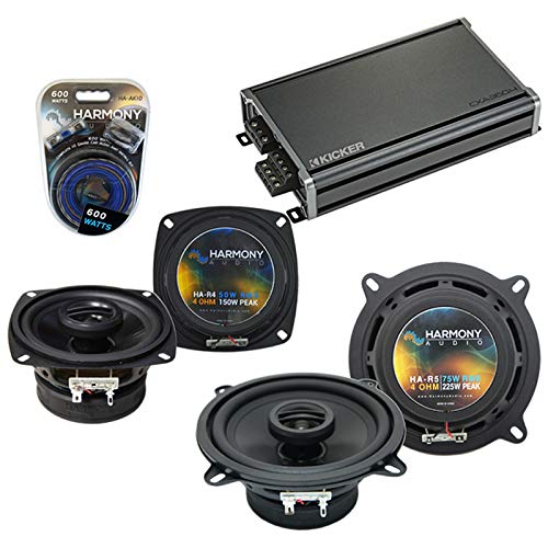 Honda Passport 1998-2002 OEM Speaker Replacement Bundle with R5 R4 & CXA360.4 Amp - Harmony Audio Car Stereo Upgrade for Enhanced Sound Quality | Perfect for Road Trips & Daily Commuting