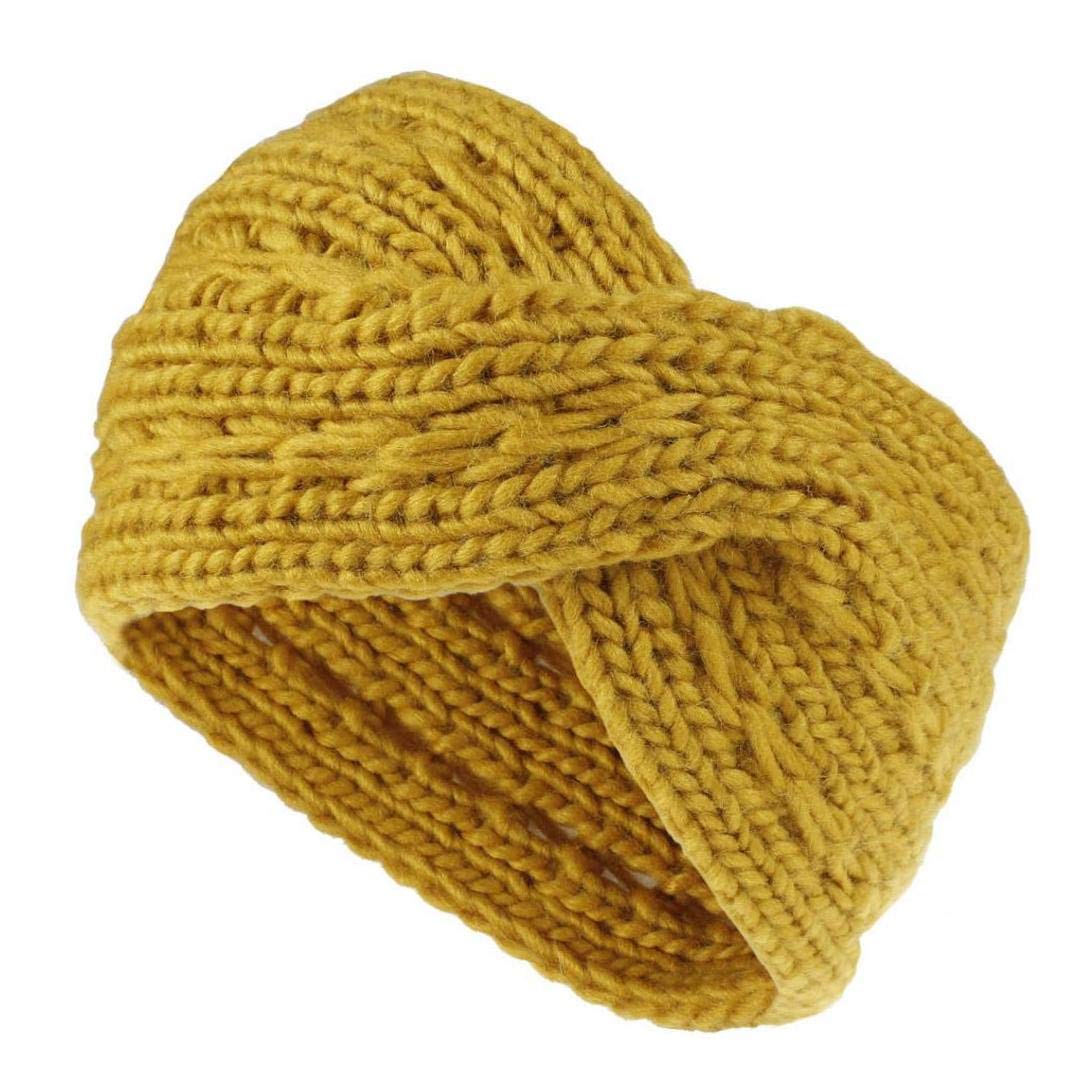 Braided Knit Ear Warmer Headbands for Women - Crochet Head Wraps Winter Accessories - Perfect for Cold Weather, Outdoor Sports & Fashion