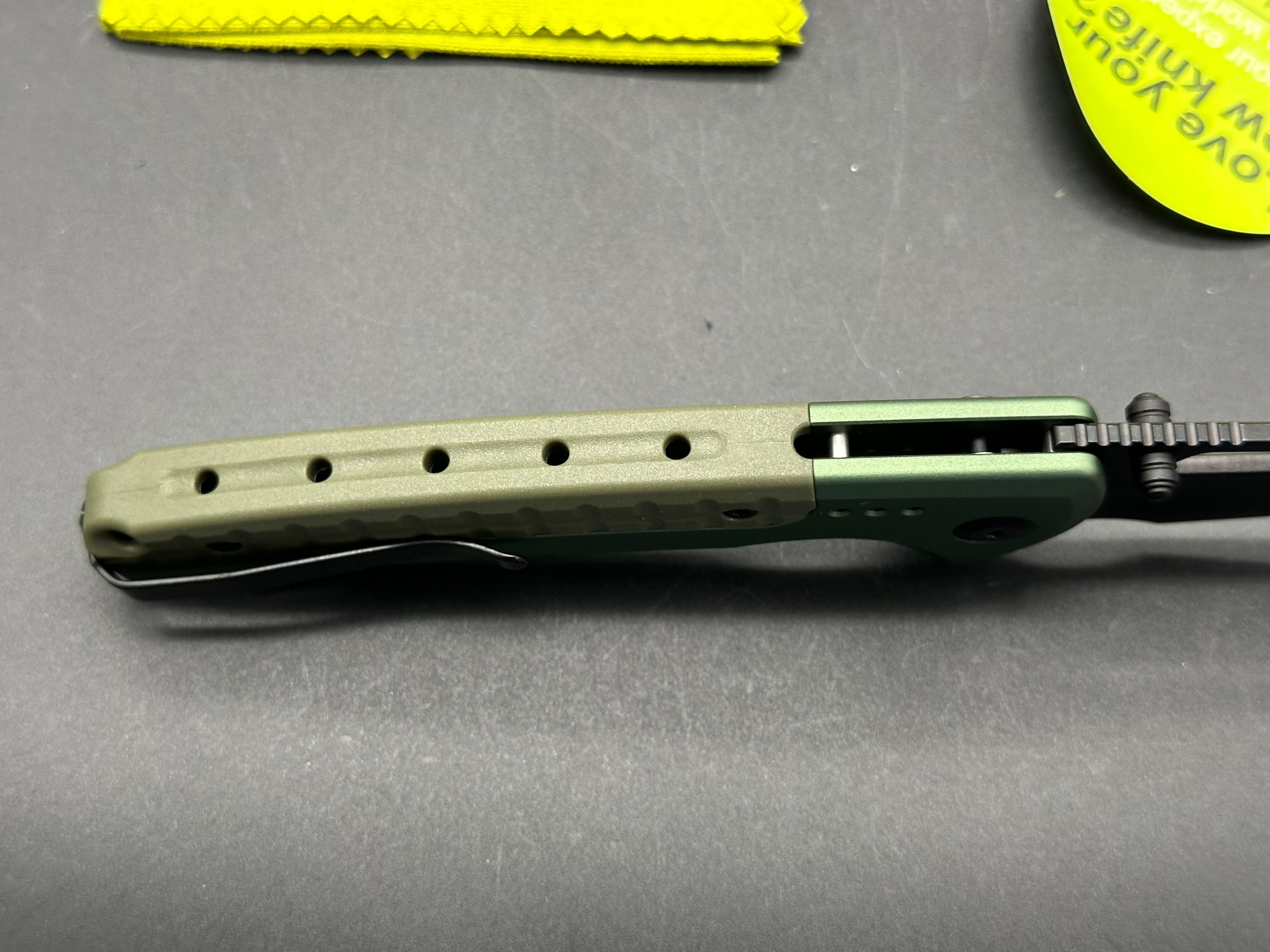 CIVIVI Sentinel Strike Folding Pocket Knife - Green Aluminum Handle with Black G10 Inlay - EDC Tactical Knife for Camping, Hiking & Outdoor Survival