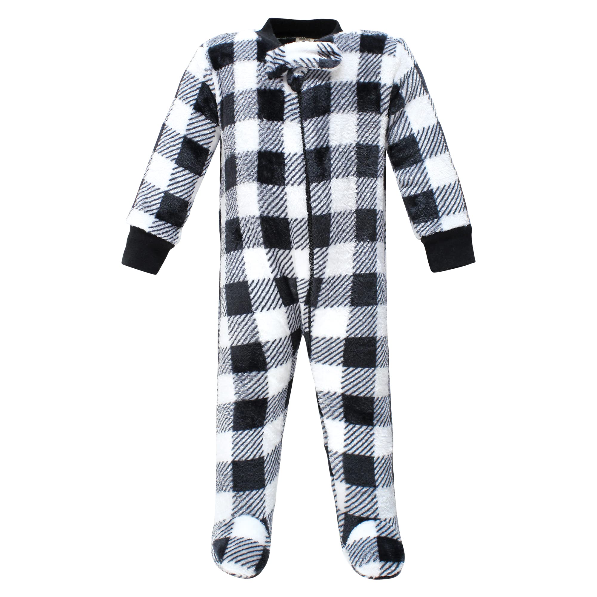 Hudson Baby Girls' Plush Sleep and Play Outfit - Soft & Cozy One-Piece Pajama Set for Infants & Toddlers - Perfect for Bedtime, Lounging & Photo Shoots