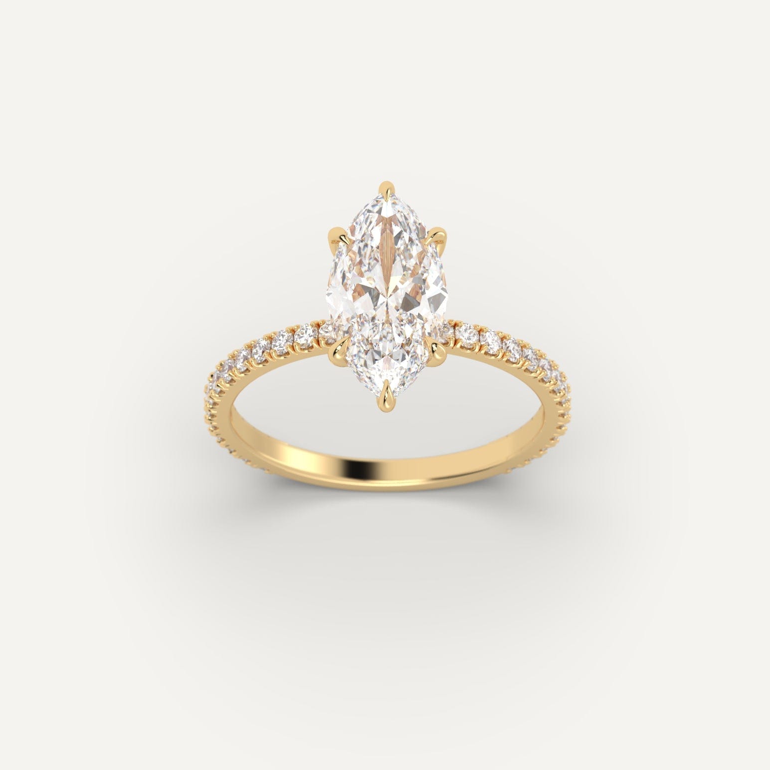 2 Carat Marquise Cut Diamond Ring - Elegant Solitaire Engagement Ring for Women | Perfect for Proposals, Weddings & Anniversaries
