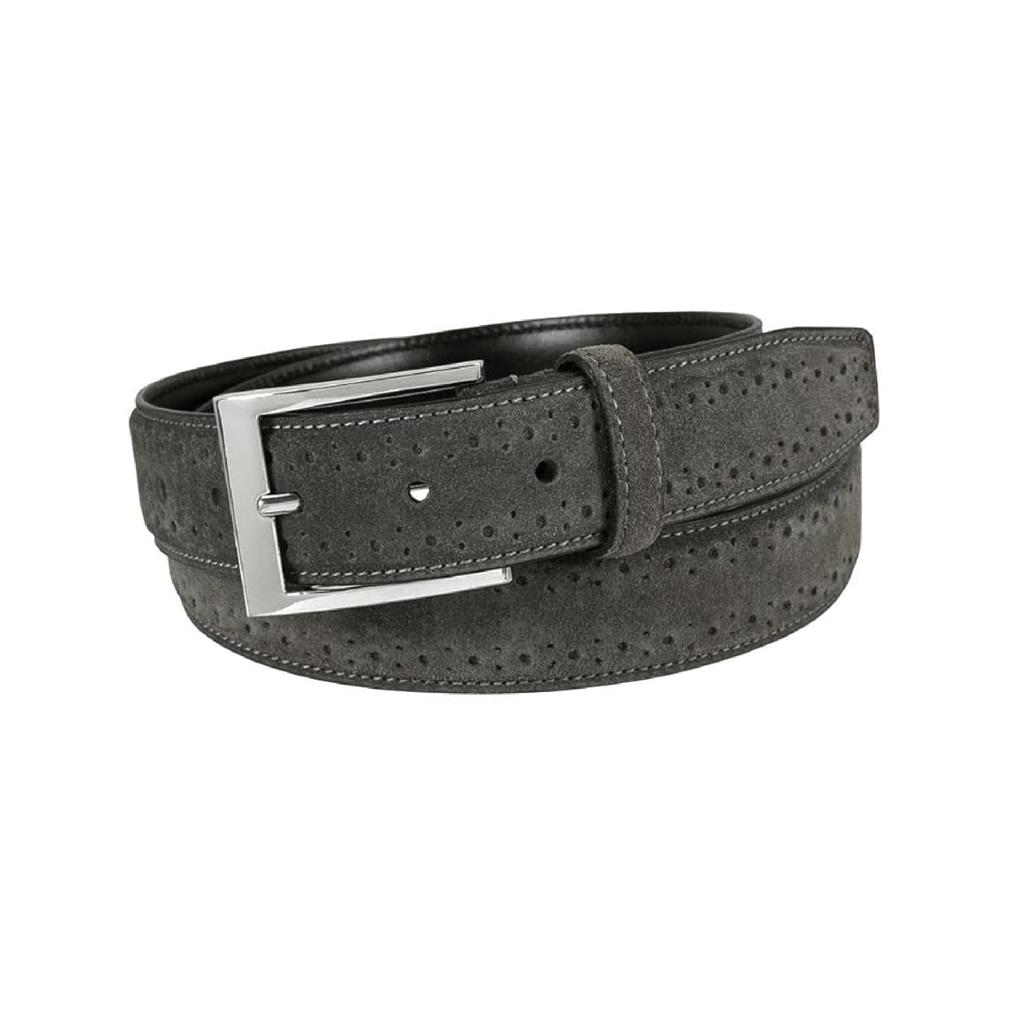 Florsheim Lucky Belt for Men - Genuine Leather Dress Belt with Classic Buckle - Perfect for Business, Office, and Formal Occasions