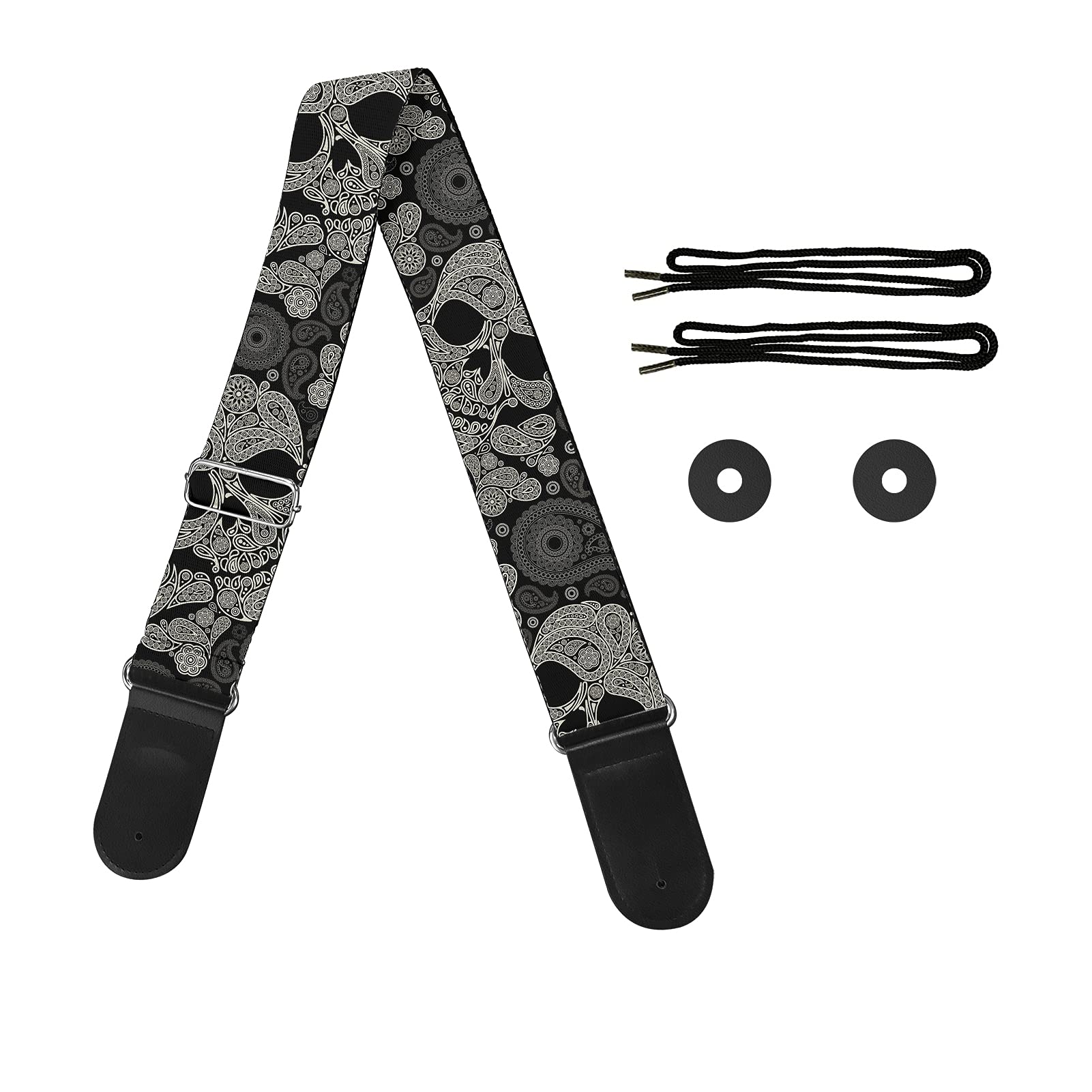 Jeiento Guitar Strap with Comfortable Pad & Secure Strap Locks - Premium Accessory for Acoustic & Bass Guitars - Perfect for Live Performances, Studio Sessions & Practice