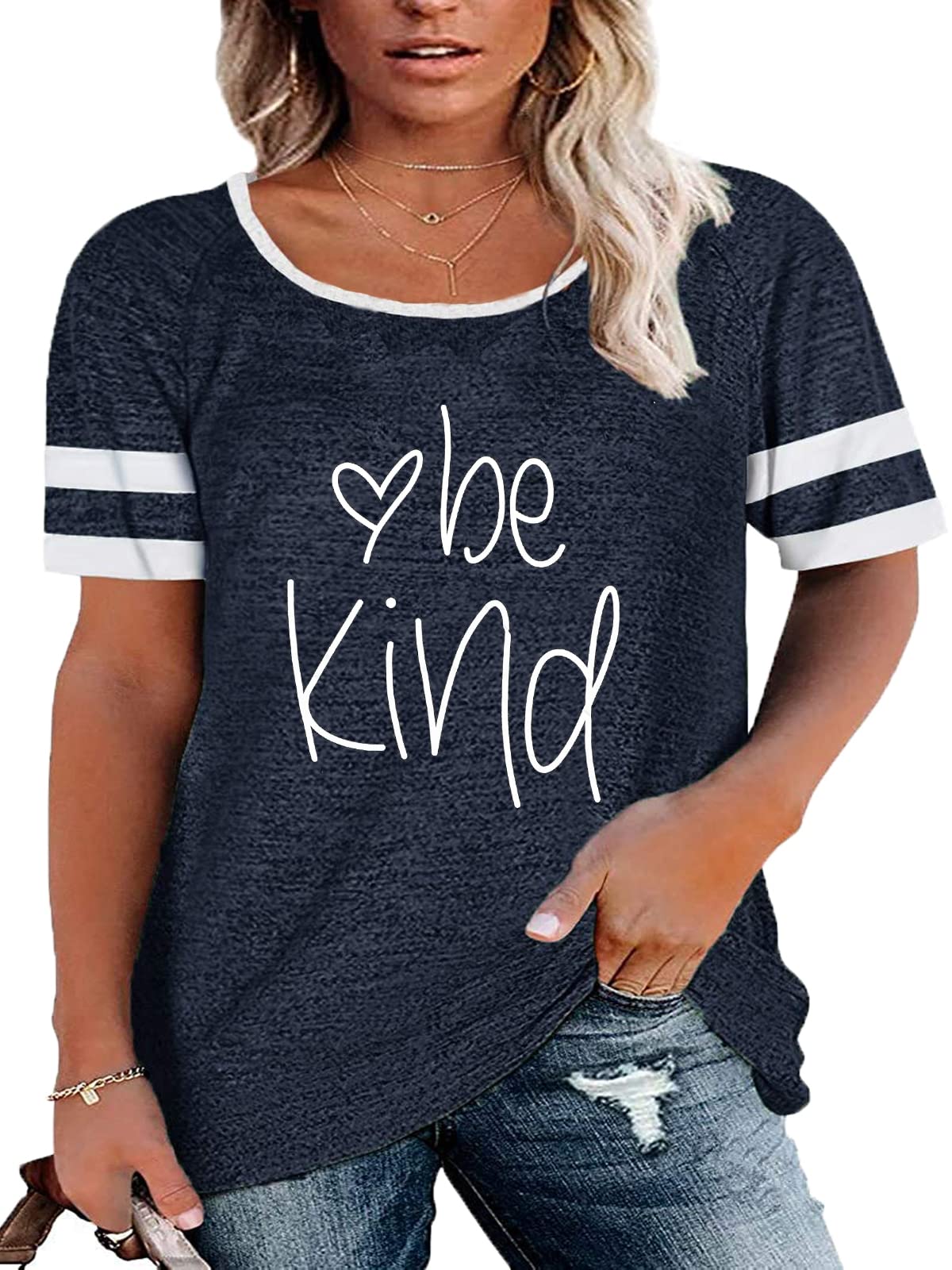 Blessed Teacher T-Shirt for Women - Funny Inspirational Teacher Life Vacation Short Sleeve Tee - Plus Size Casual Top | Perfect for Teacher Appreciation Week, Classroom Wear & Vacation Outfits