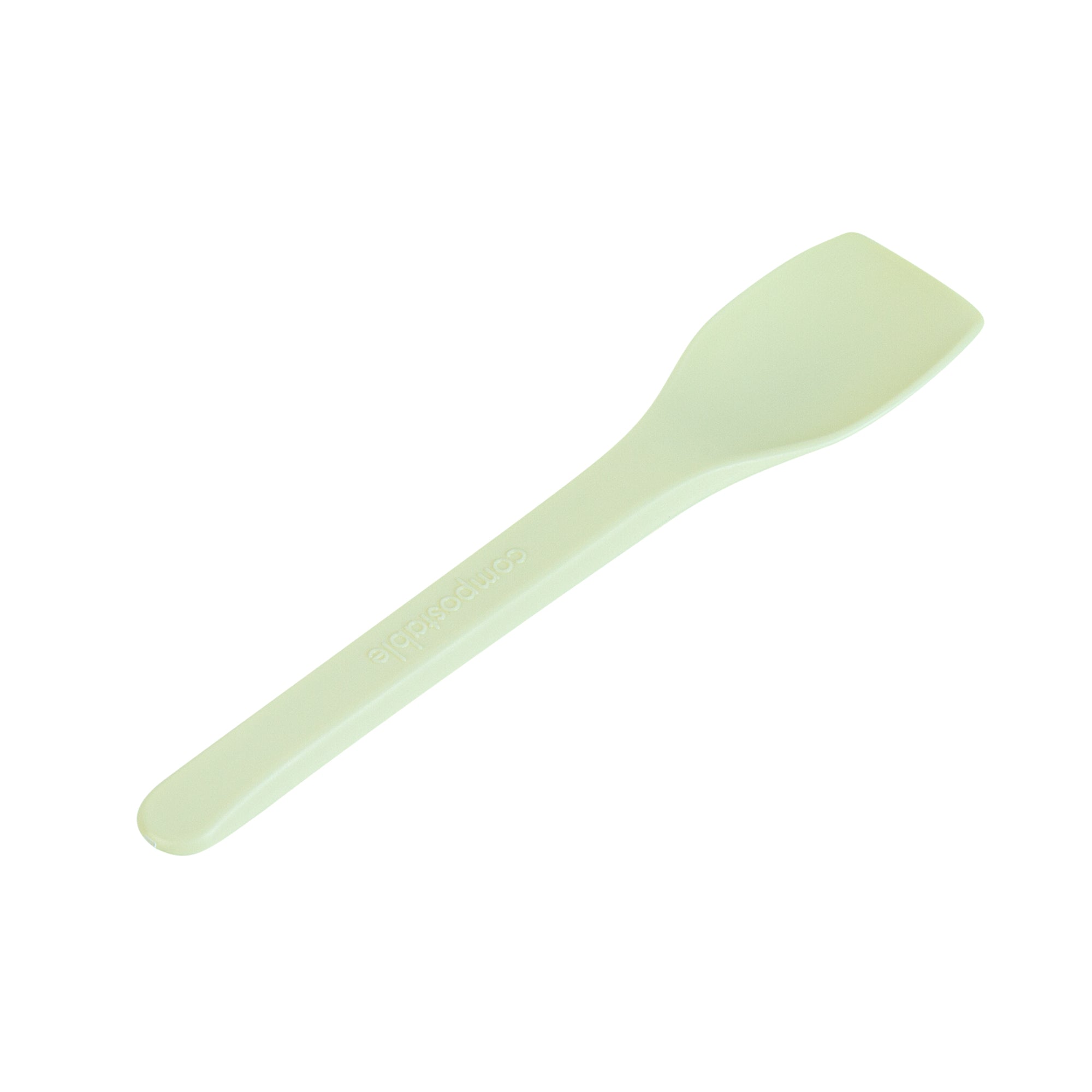 Eco-Friendly Yellow CPLA Plastic Ice Cream Spoons - Heat Resistant, Compostable, 1000-Pack | Perfect for Ice Cream Shops, Dessert Cafes & Sustainable Catering Events