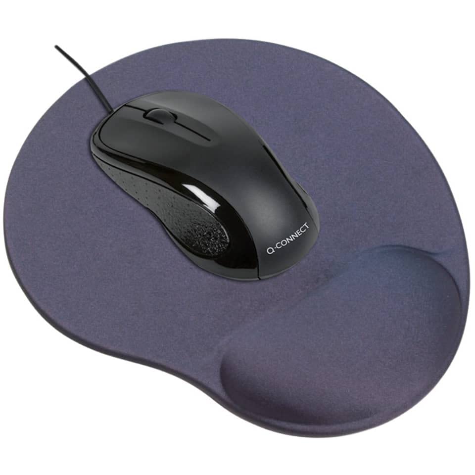 Ergonomic Gel Mouse Pad - Comfortable Wrist Support for Office & Gaming - Non-Slip Rubber Base - Black (Perfect for Computer Work, Typing, and Long Gaming Sessions)