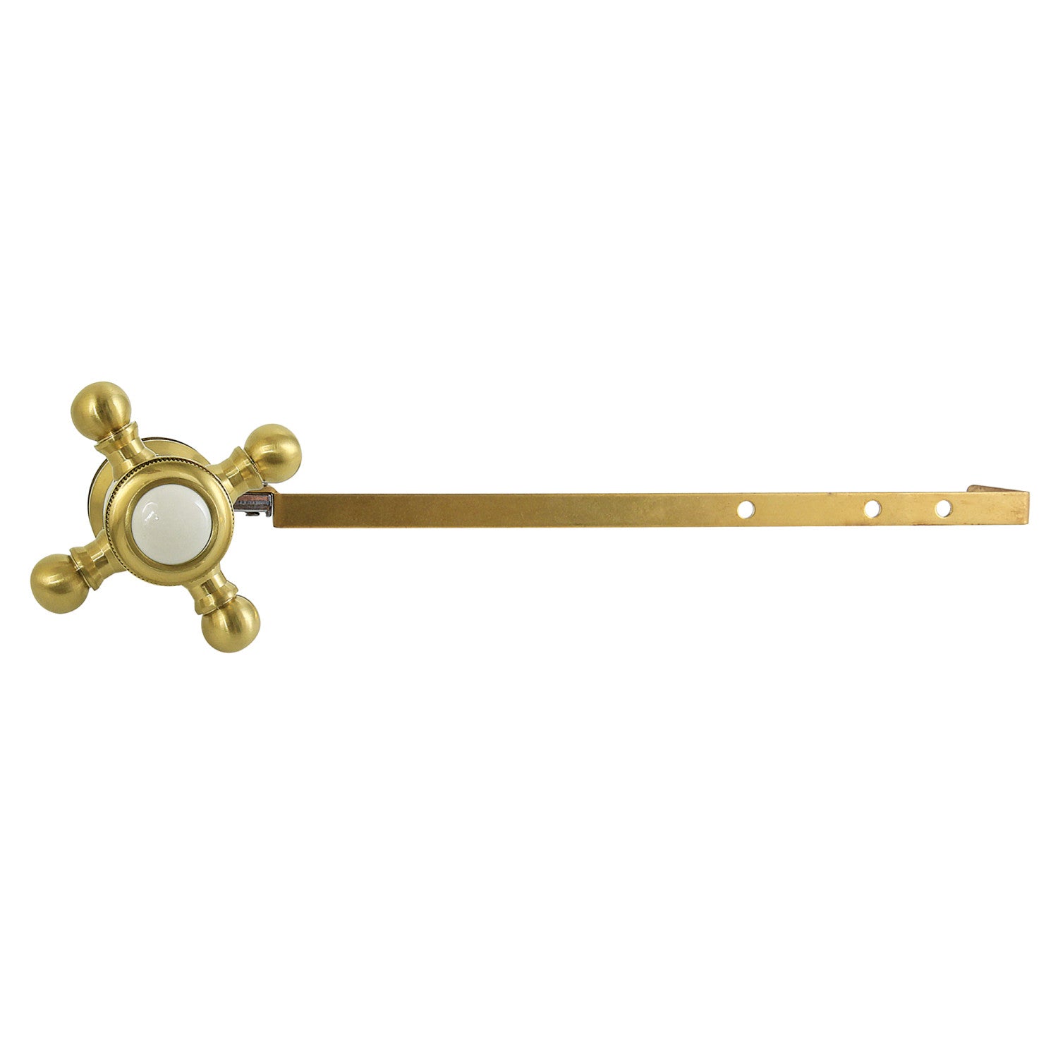 Buckingham KTBXD7 Universal Front/Side Mount Toilet Tank Lever - Brushed Brass Finish for Easy Flush Control | Perfect for Bathroom Renovation & Toilet Repair