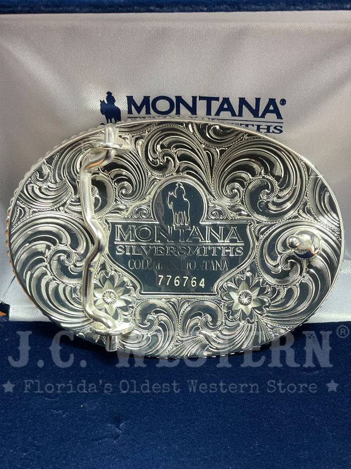 Montana Silversmiths 1256 205H Bull Rider Western Buckle Silver - Genuine Western Style Belt Buckle for Rodeo & Cowboy Fashion